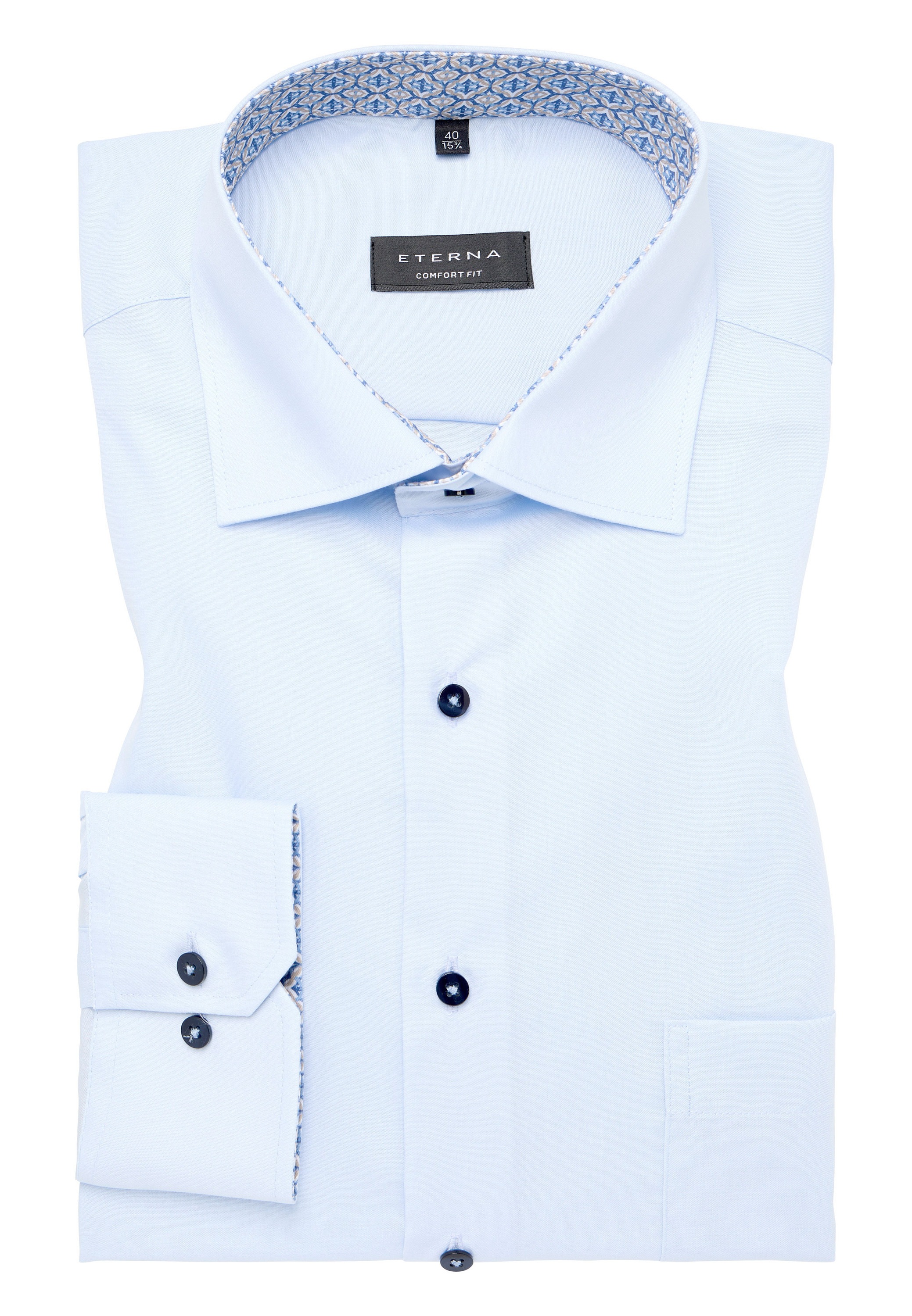 Eterna Langarmhemd »COMFORT FIT« NON IRON (bügelfrei)