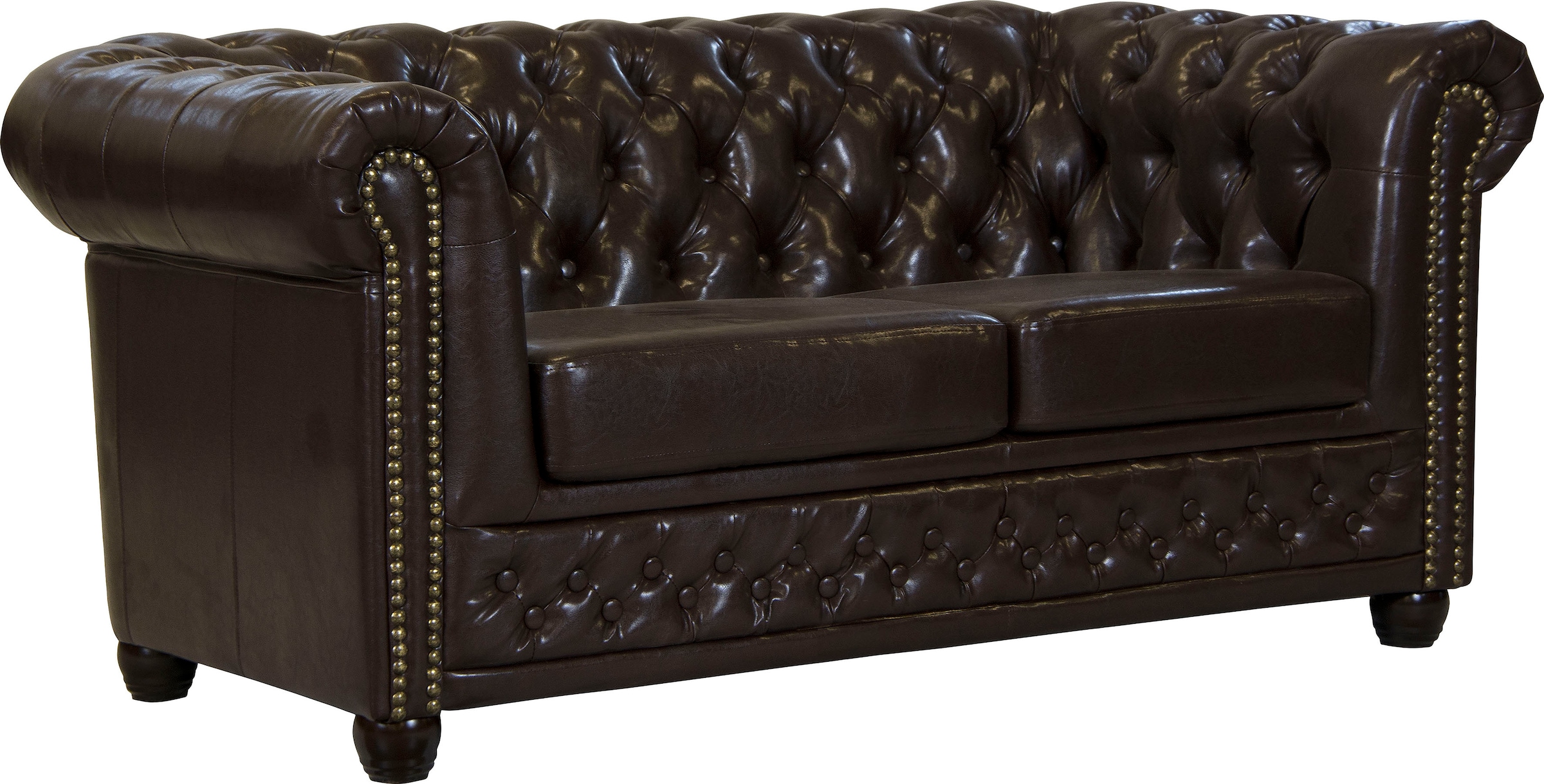 Home affaire Canapé Chesterfield »Rysum« Chesterfield-Optik, in 2 Bezugsqualitäten