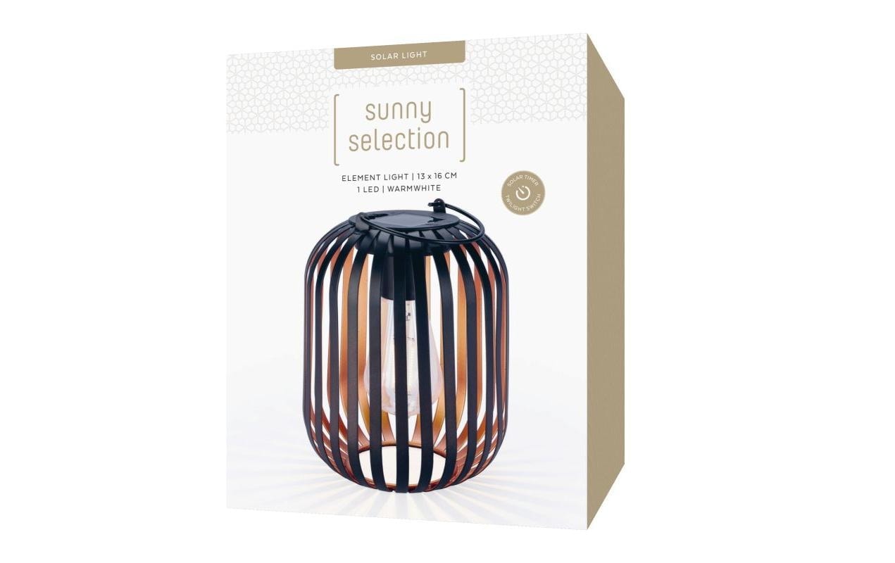 STT LED Laterne »Solar Element Light« Warmweiss Dekolicht zum Aufstellen oder Aufhängen