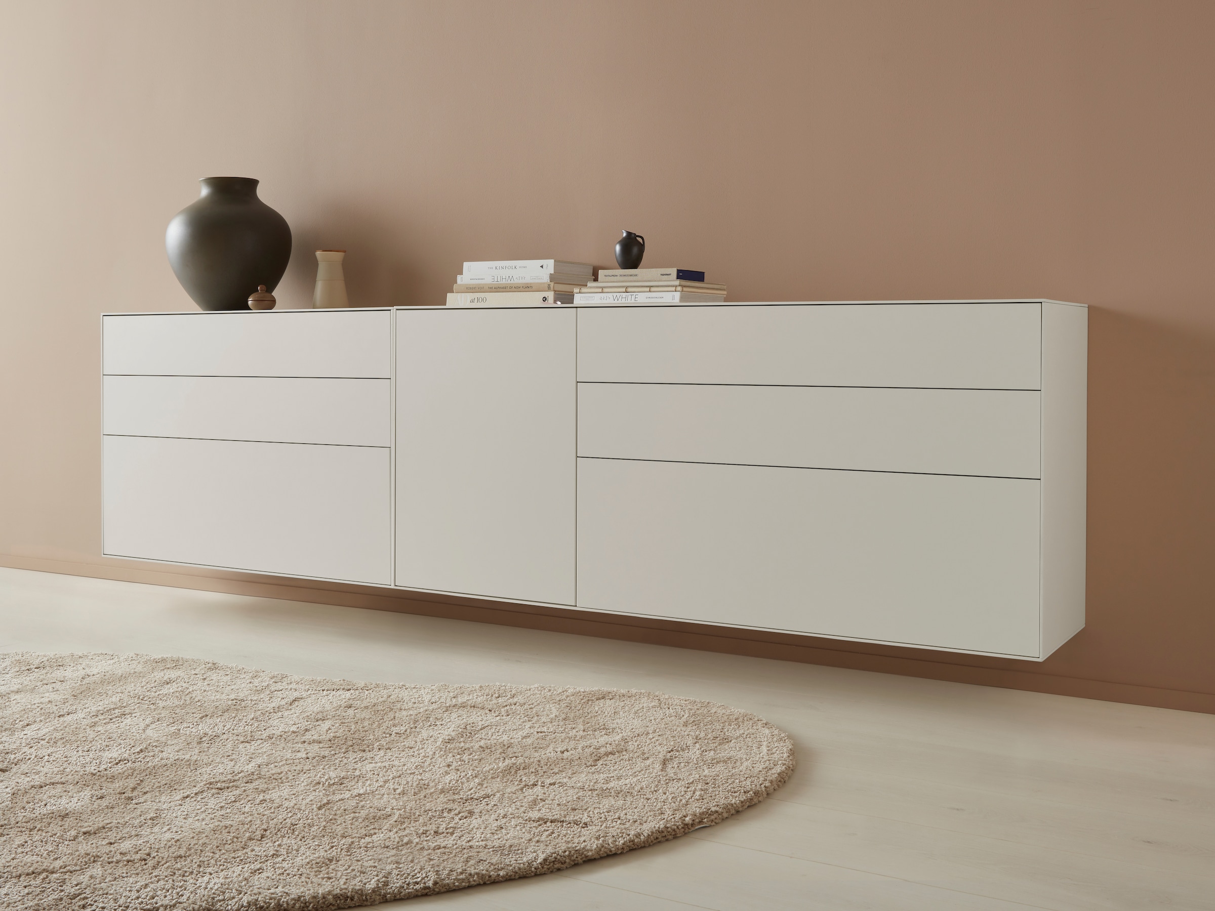 LeGer Home by Lena Gercke Sideboard »Essentials«, Breite: 167cm, MDF lackiert, Push-to-open-Funktion