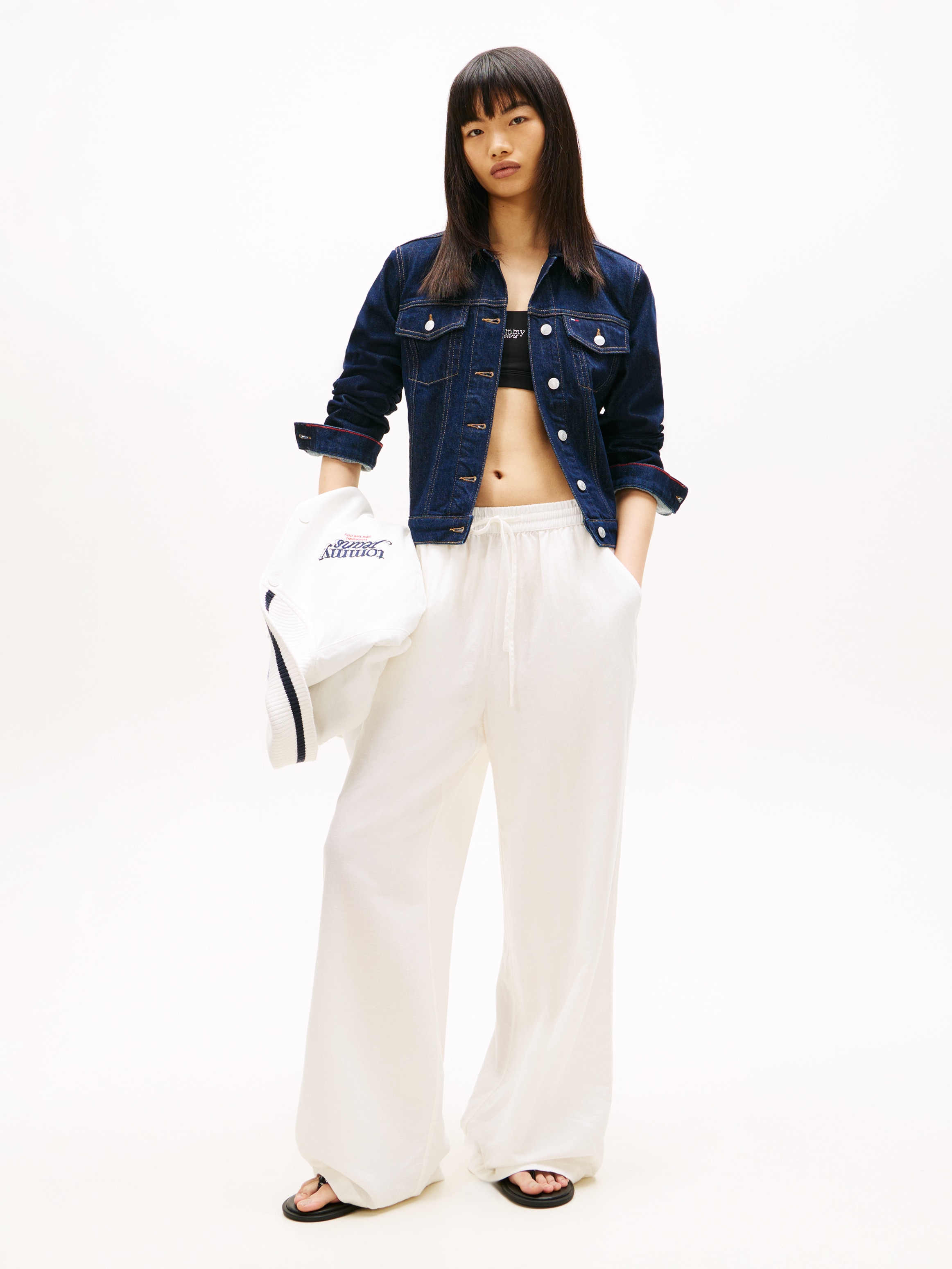 Tommy Jeans Schlupfhose »TJW ESSENTIAL LINEN PANTS«  mit Leinen, Loose Fit
