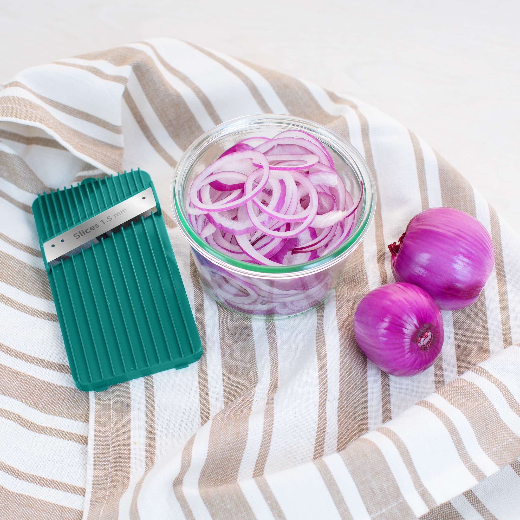 Genius Coupe-légumes »Nicer Dicer Mando, Zerkleiner, 10-tlg.« sicher und präzise