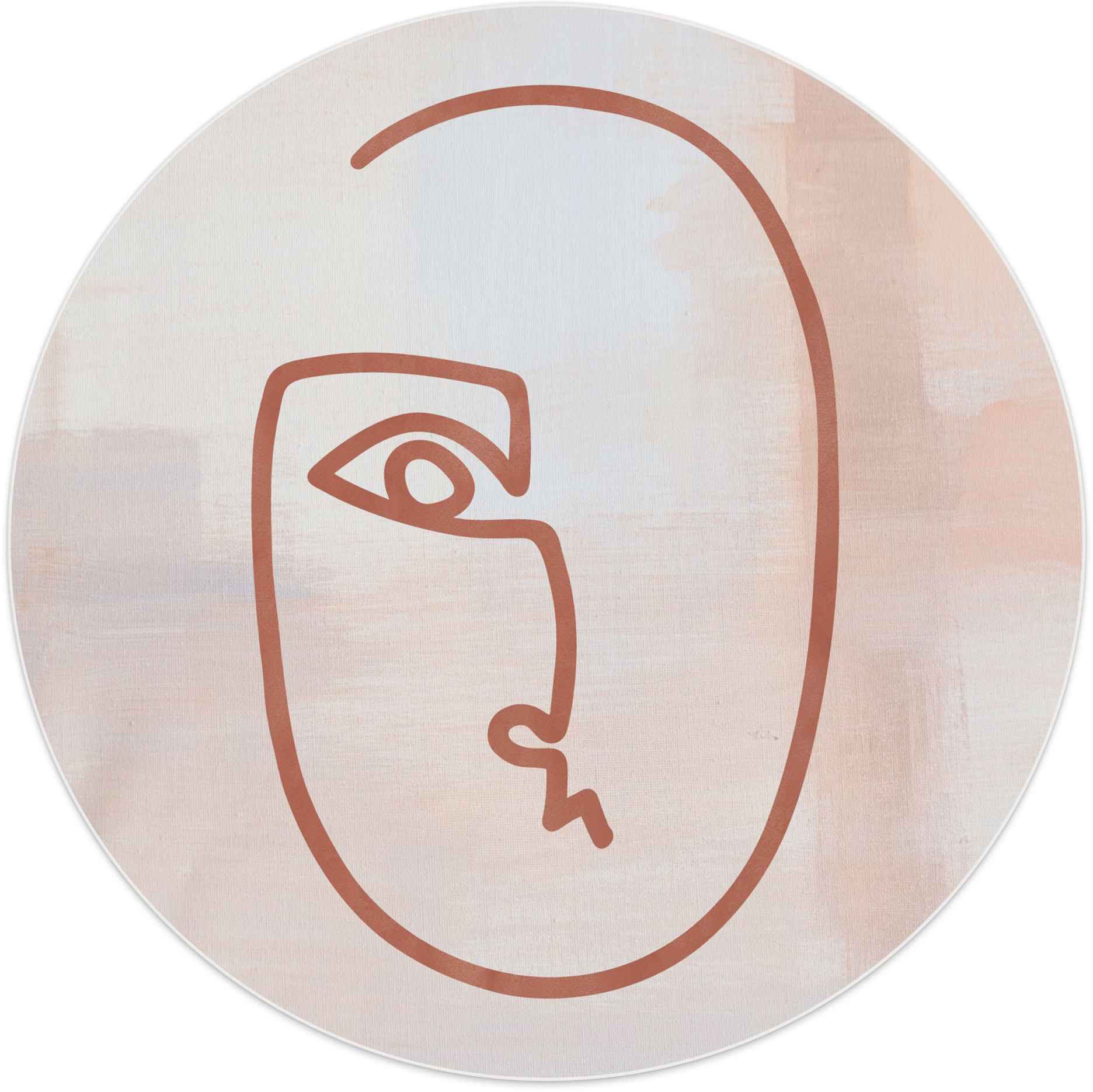 Image of Reinders Wandbild "Wandbild Gesicht Stiftzeichnung - Abstrakt" Gesicht 1 Stk. tlg.