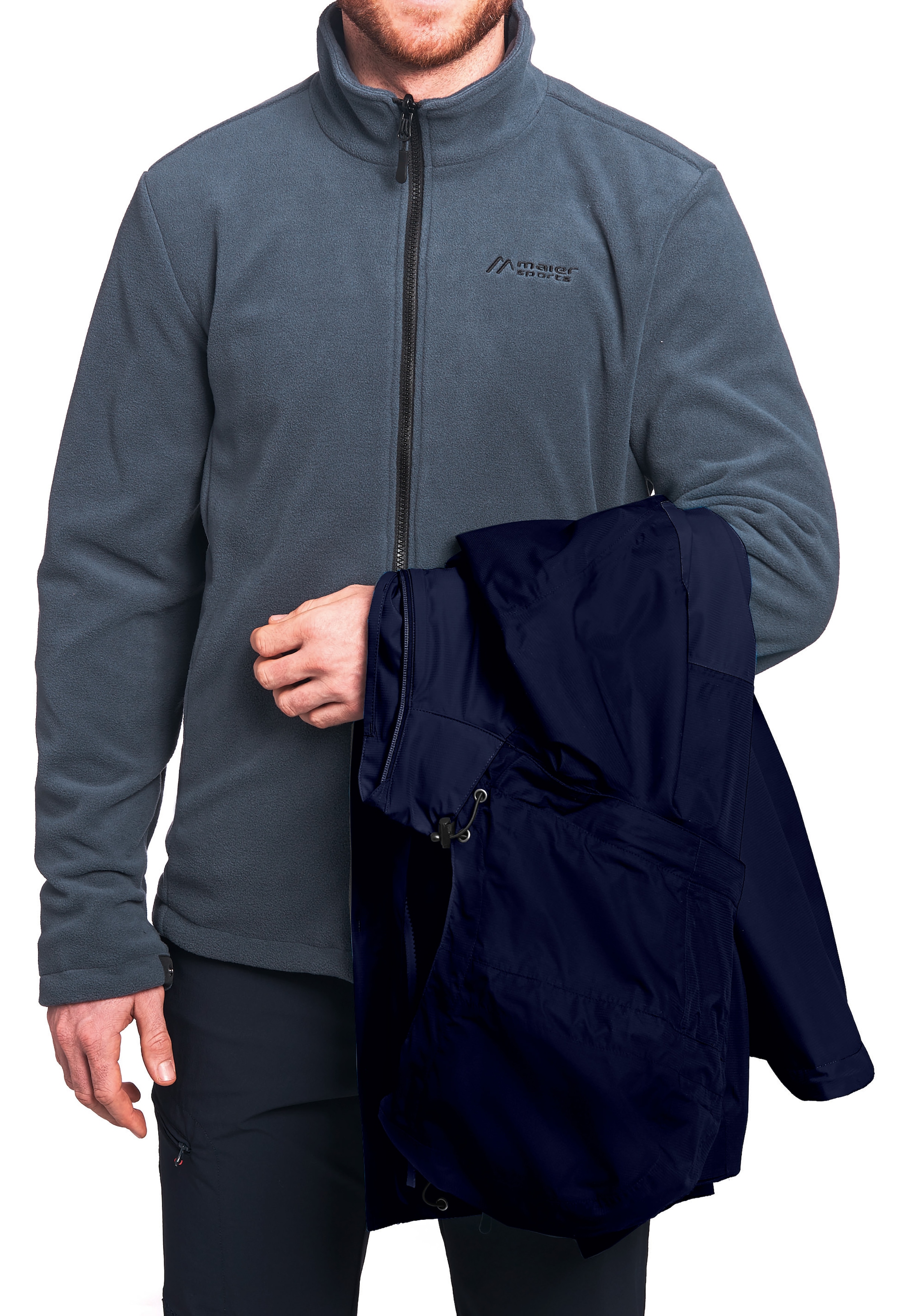 Maier Sports Funktionsjacke »Gregale DJ M«, Herren Wanderjacke wasserdicht, Outdoorjacke mit Kapuze