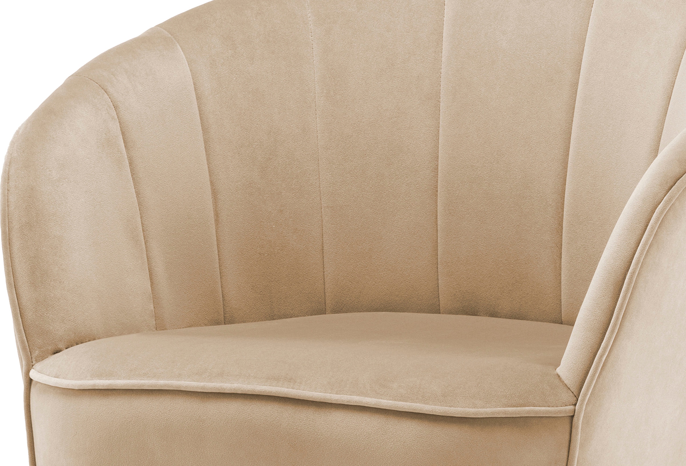 Kayoom Sessel »Poola 100, gemütlicher Cocktail-Sessel, edler Samtbezug« 1 Stk. tlg. samtweich, gesteppt, gemütlich, tiefe Sitzhöhe von 79cm