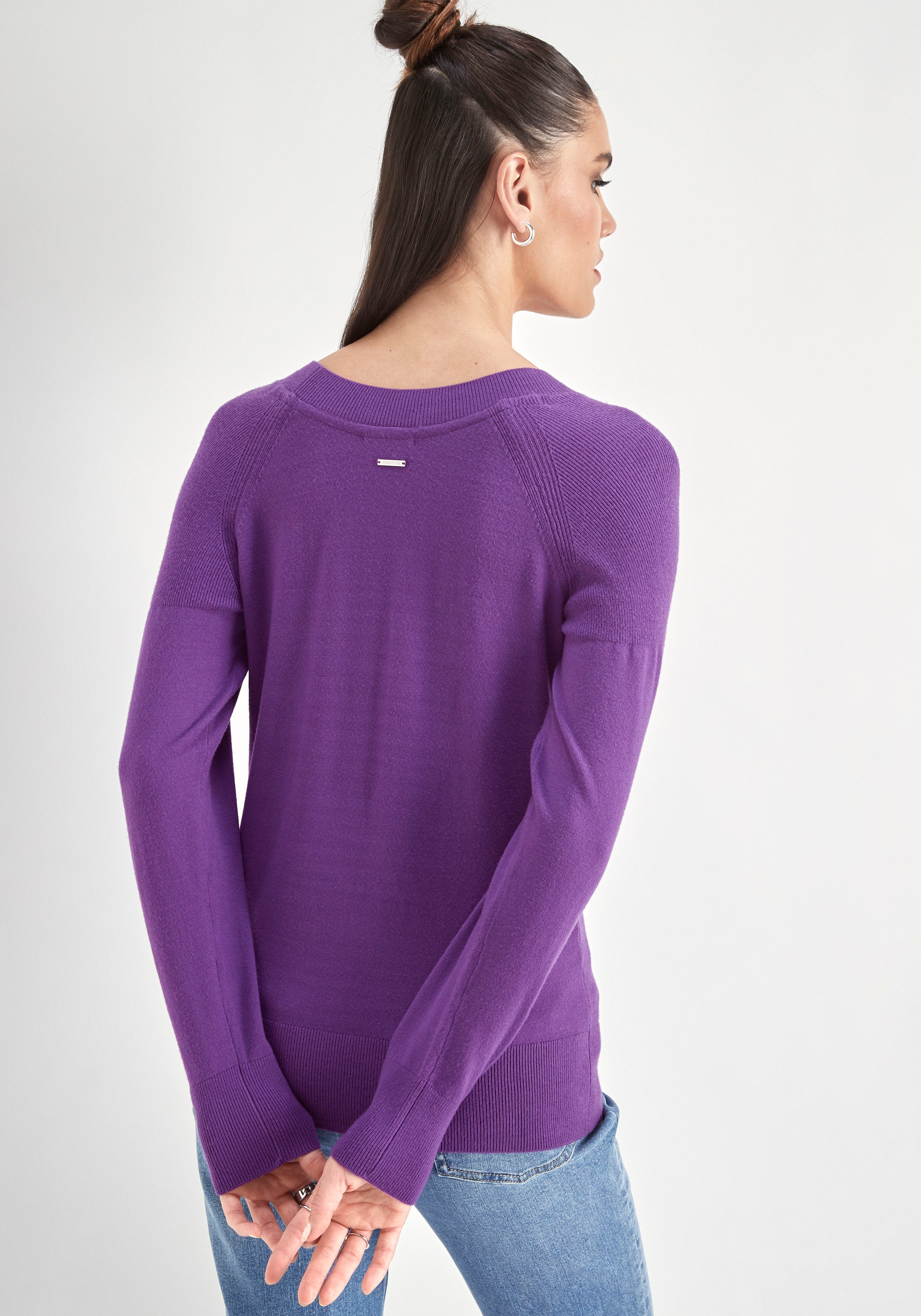 HECHTER PARIS Strickpullover, mit V-Ausschnitt