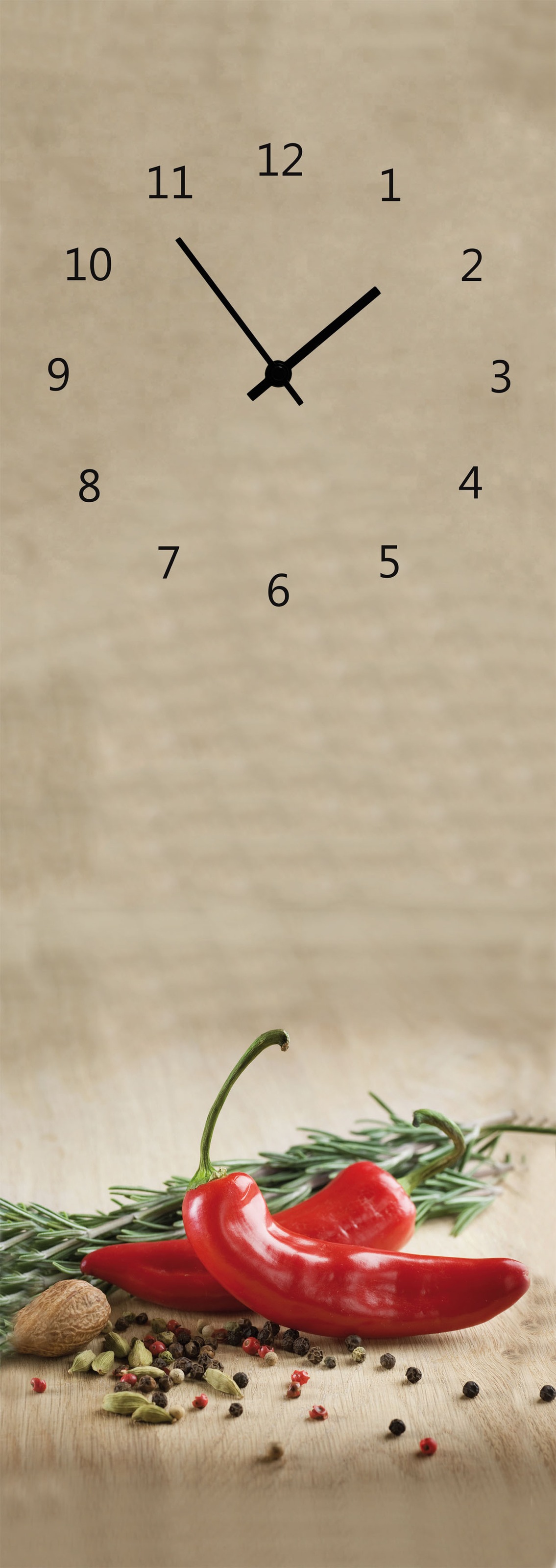 Image of Bönninghoff Wanduhr »Glasuhr, Chili, Gewürze Küche« bei Ackermann Versand Schweiz