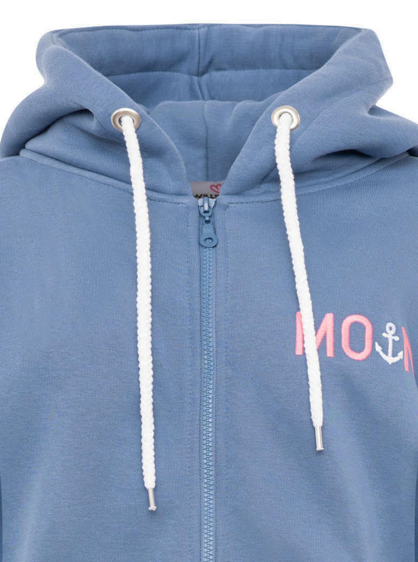 Zwillingsherz Sweat à capuche »"Rahel"« Langarm, Kapuze, Reissverschluss, modisch, Schriftzug, Taschen