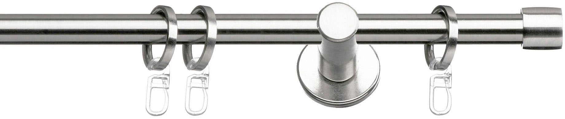 Image of indeko Gardinenstange "Consul 20" Ø 20 mm 1 läufig-läufig Wunschmasslänge Komplett-Set inkl. Ringen und Montagematerial
