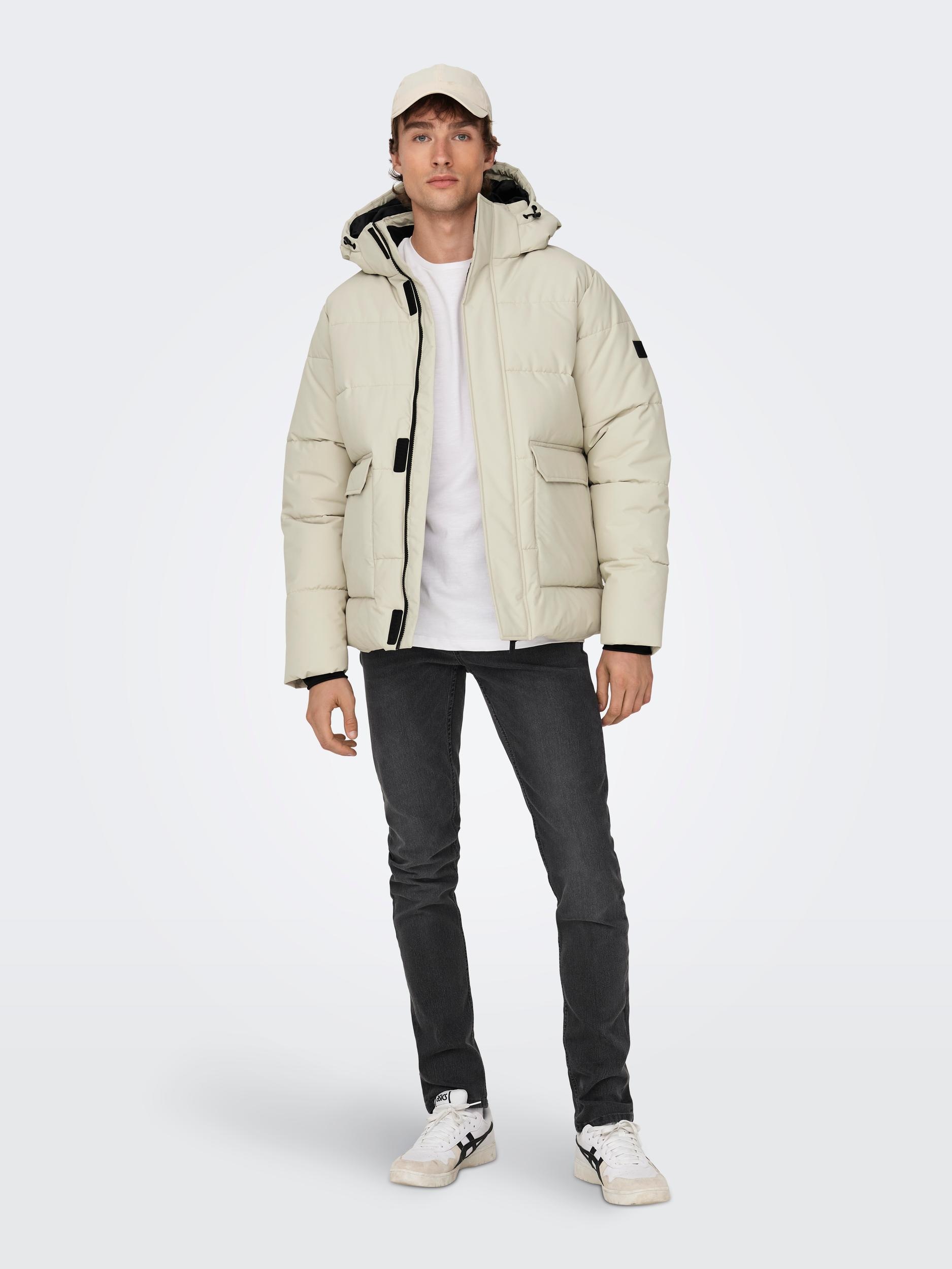 ONLY & SONS Steppjacke »ONSCARL LIFE QUILTED JACKET NOOS OTW«, mit Kapuze