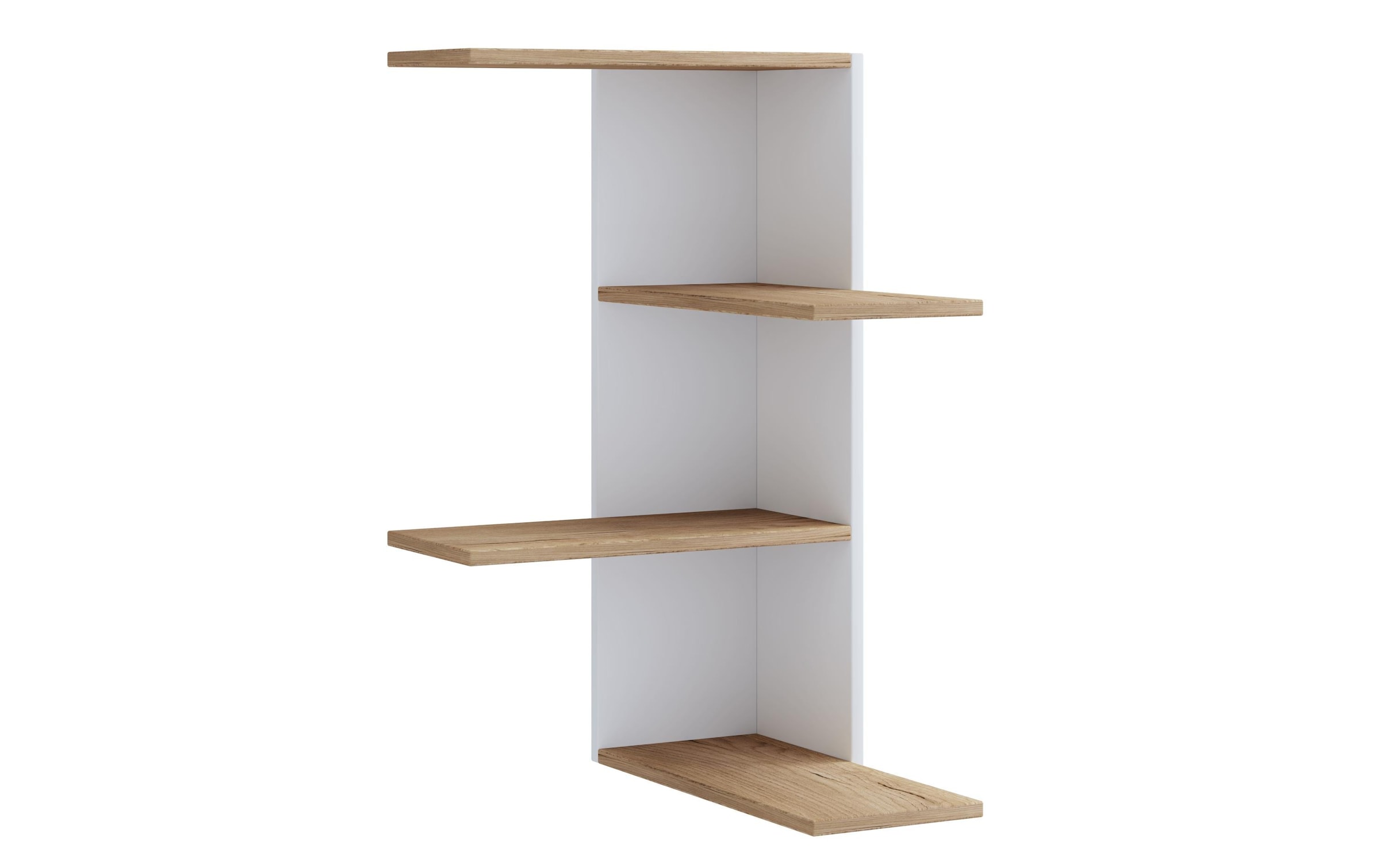 VCM Wandregal »Balos 77 x 45 cm« Platzsparendes Eckregal für Bücher und Dekoration