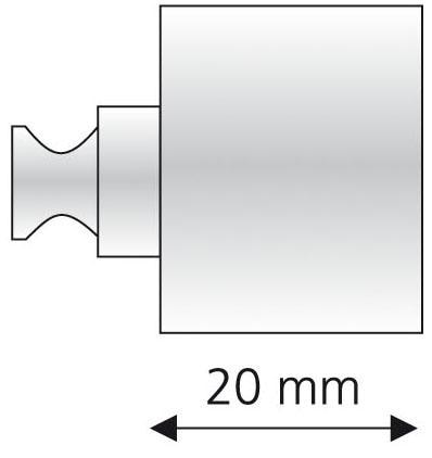 Liedeco Trägerverlängerung, (1 St.), für Gardinenstangen Ø 20 mm