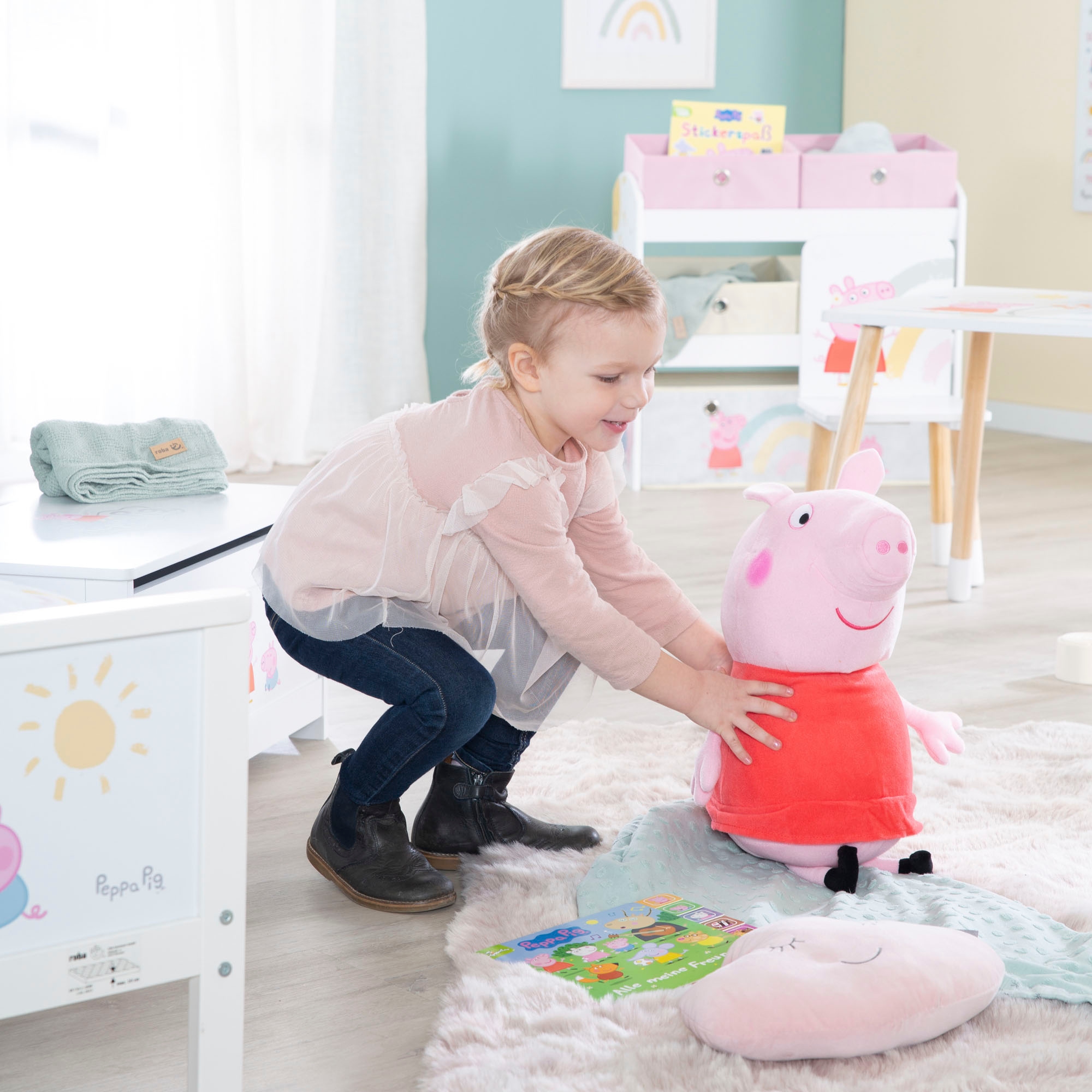 roba® Messlatte »Peppa Pig«, mit Peppa Pig Motiv, Skala bis 150 cm