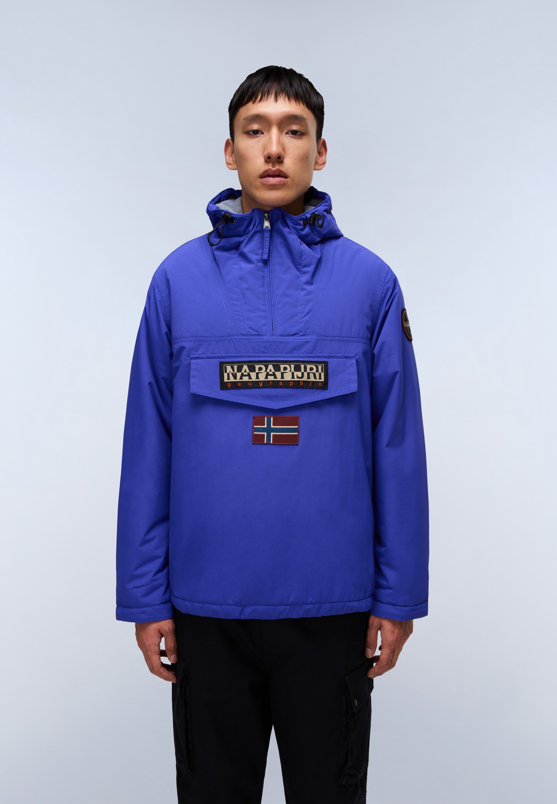 Image of Napapijri Regenjacke "RAINFOREST" mit Kapuze mit Kapuze, mit regulierbarem Elastikband, mit Reissverschluss