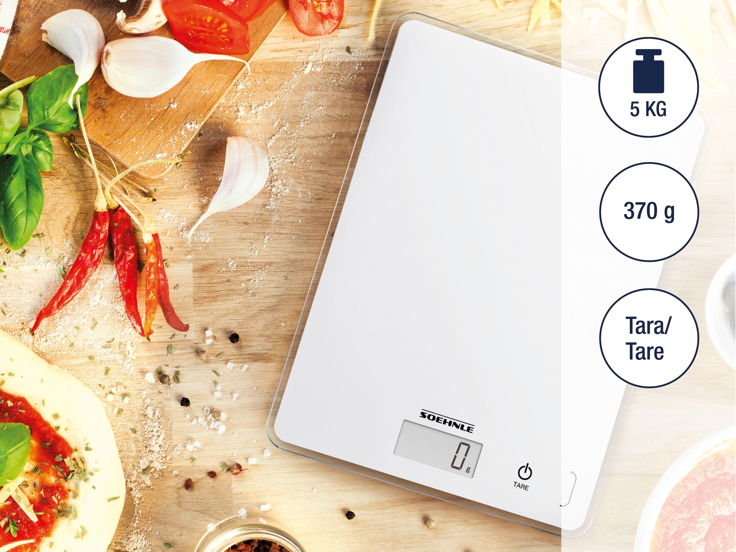 Soehnle Küchenwaage »Page Compact 300« Tragkraft bis maximal  5 kg (1-g-genau)