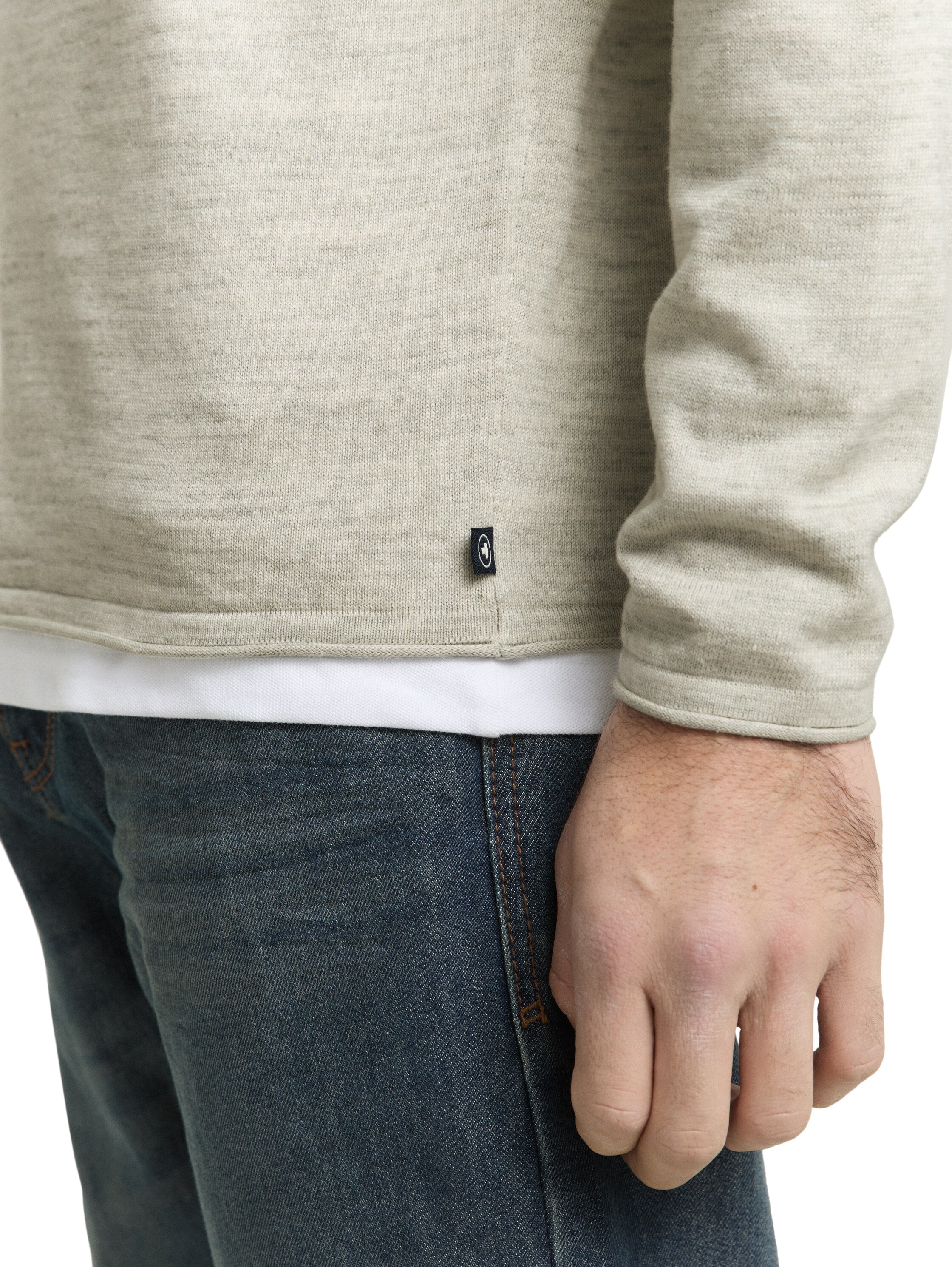 TOM TAILOR Rundhalspullover mit Rundhalsausschnitt