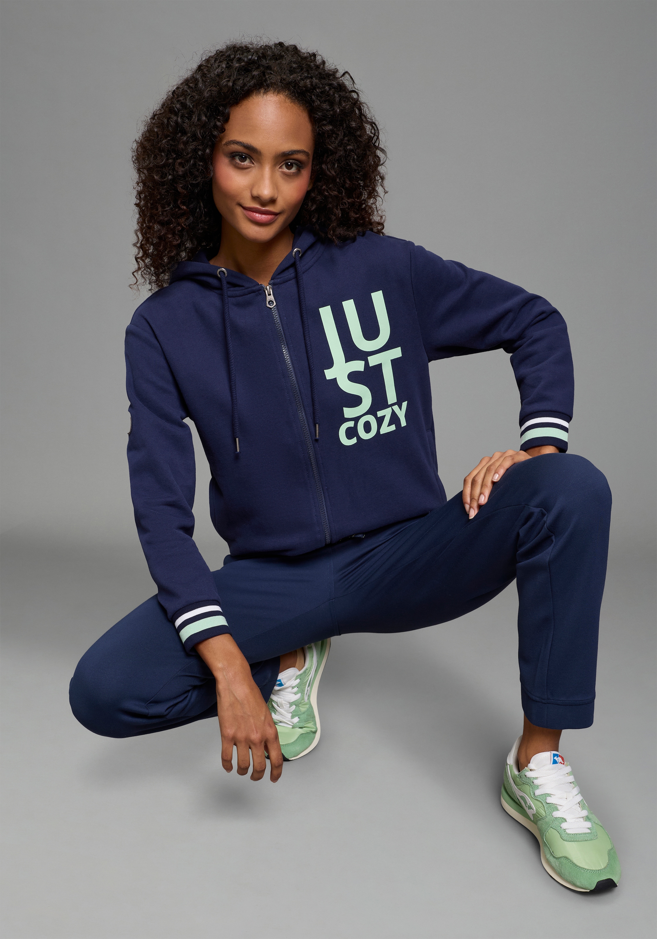 KangaROOS Kapuzensweatjacke mit Neon-Details