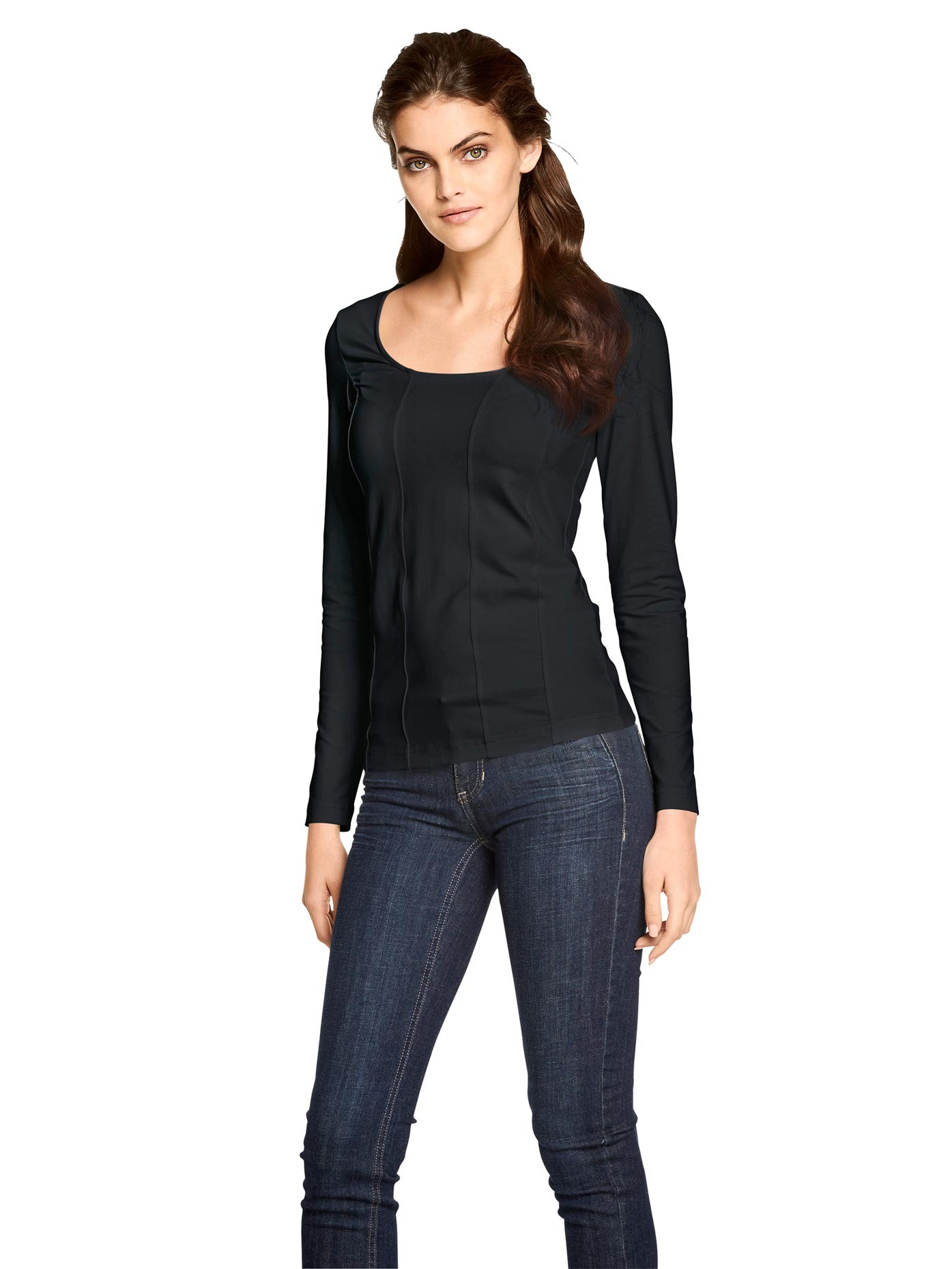 Image of LINEA TESINI by Heine Langarmshirt »Carreshirt«, (1 tlg.) bei Ackermann Versand Schweiz