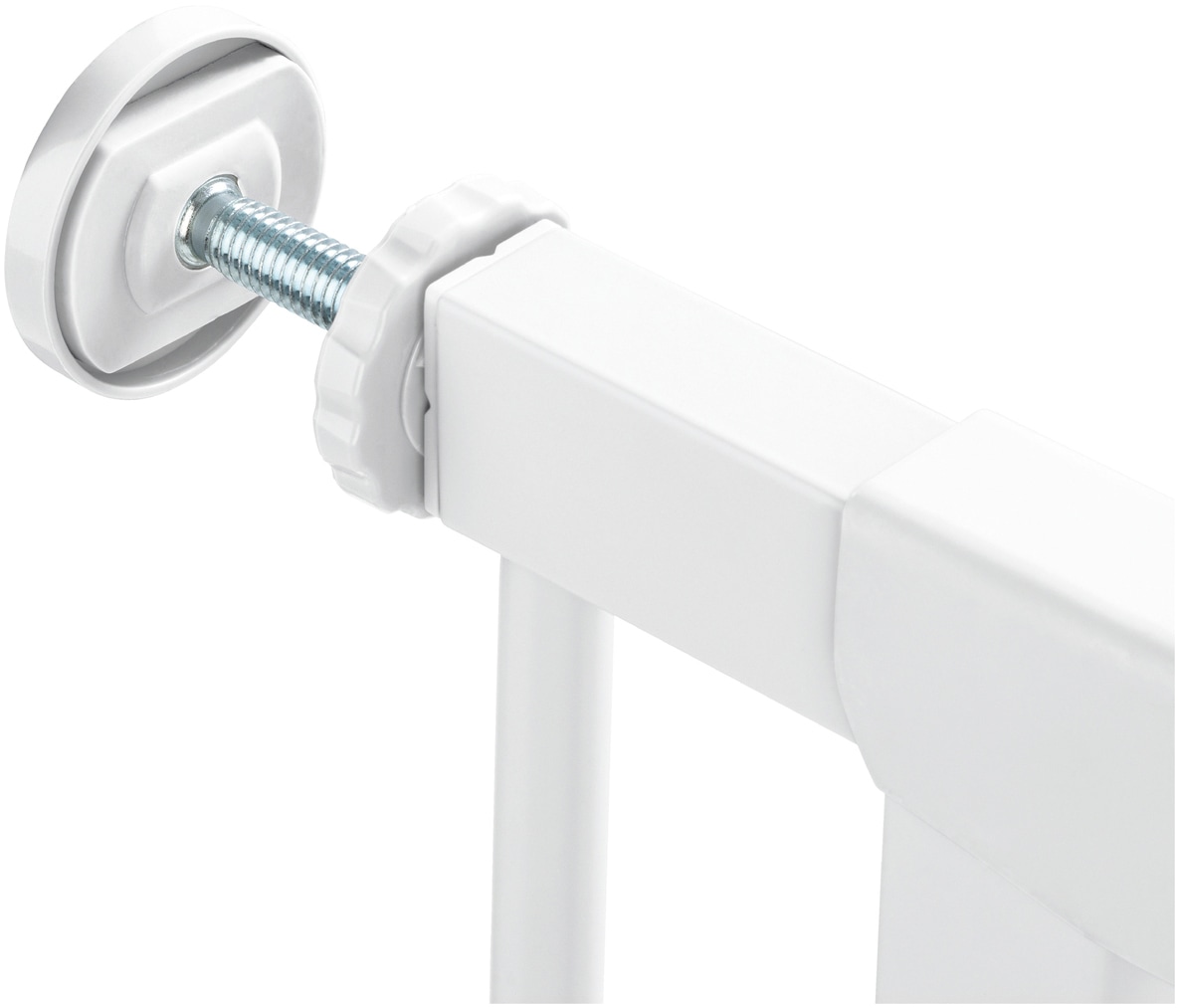 Hauck Türschutzgitter »Clear Step Autoclose 2 Set inklusive Verlängerung 9 cm, White« auch als Treppenschutzgitter verwendbar; 84-89 cm; flacher Durchgang