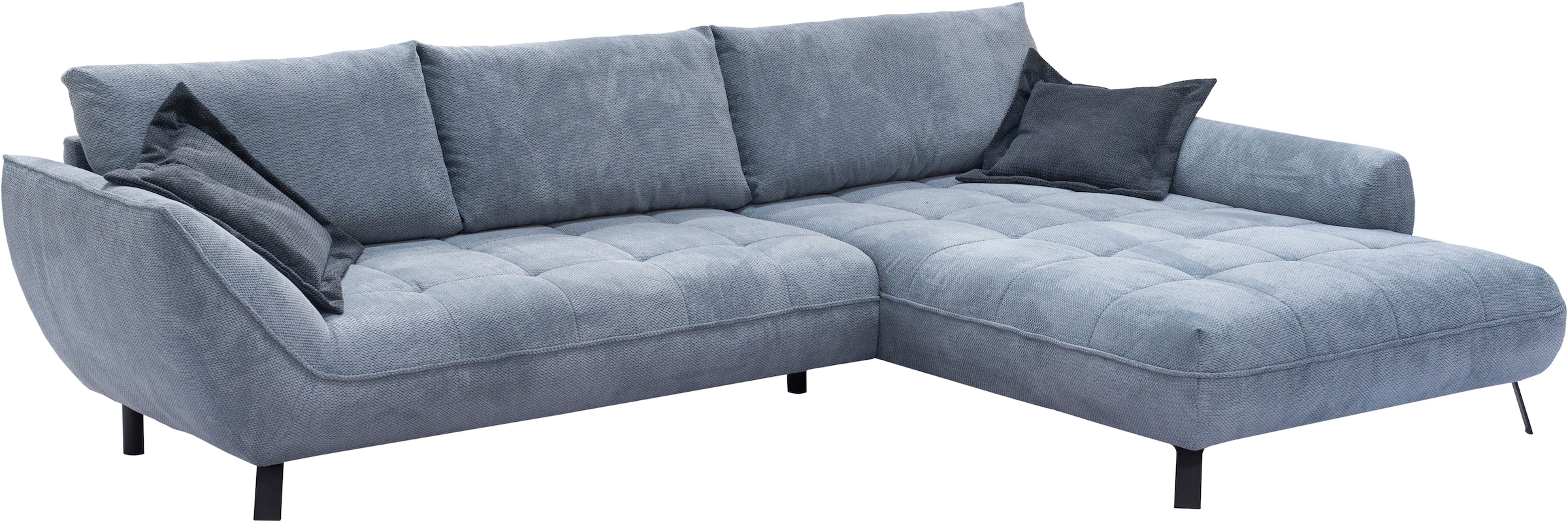 exxpo - sofa fashion Ecksofa »Biarritz modern und elegantes Mega Sofa mit tollem Sitzkomfort, L-Form«, XXL– Longchair Ecke in hochwertiger Verarbeitung, Stellmasse 324x203cm