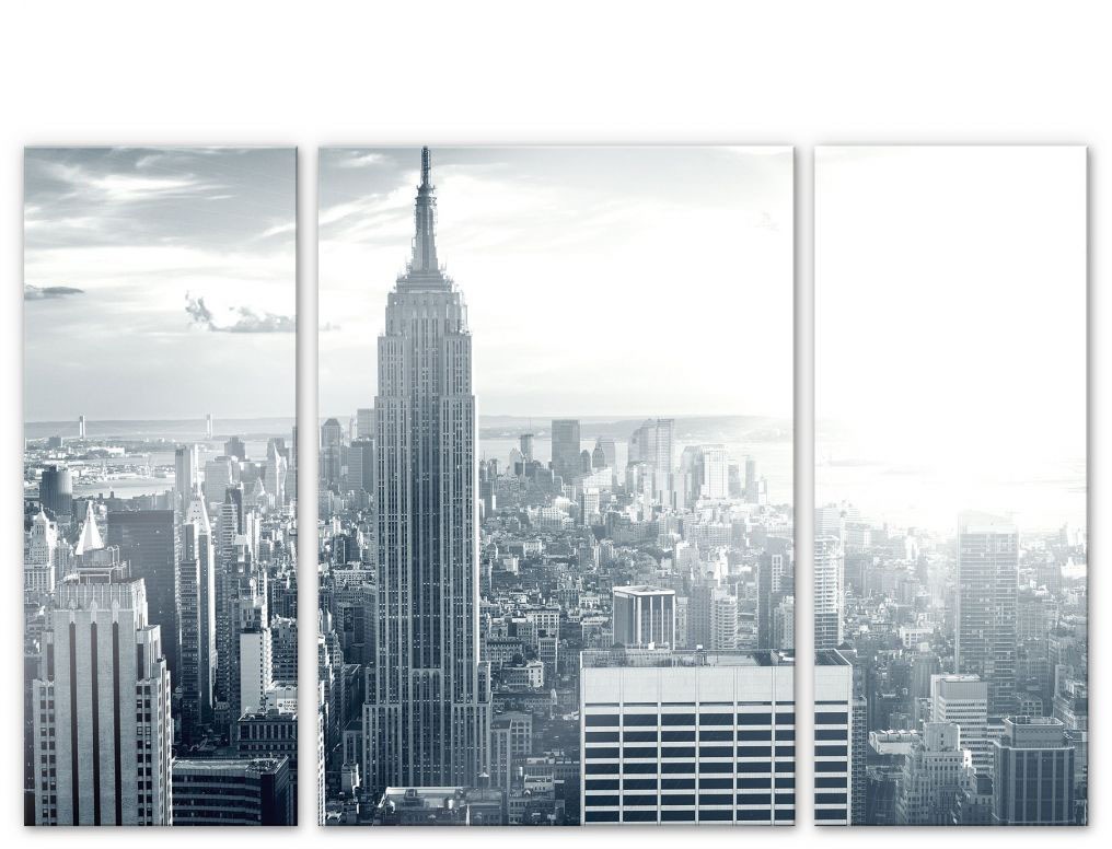 Image of Wall-Art Mehrteilige Bilder »Empire State Building (3-teilig)«, (Set, 3 St.) bei Ackermann Versand Schweiz