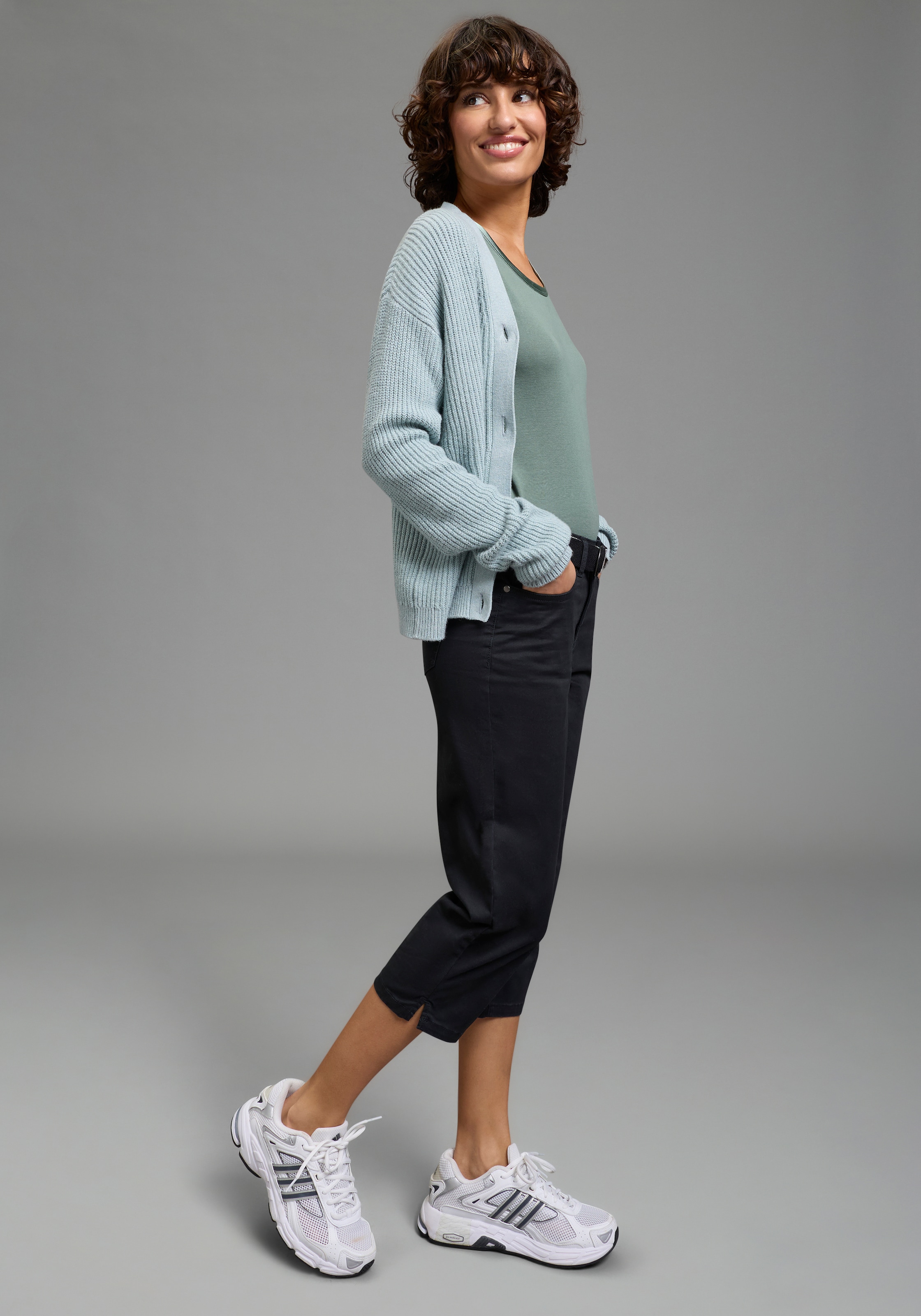 Laura Scott Caprihose  Webhose für Casualmode und Streetwear, femininer Stil