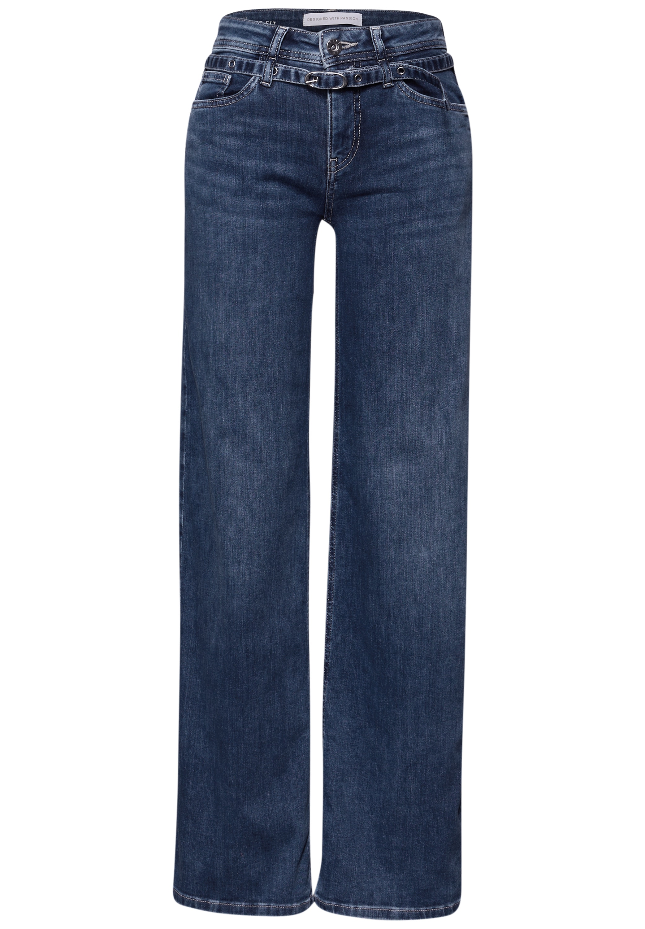 STREET ONE Jeans loose fit »Style Emee« mit praktischem Denim-Gürtel