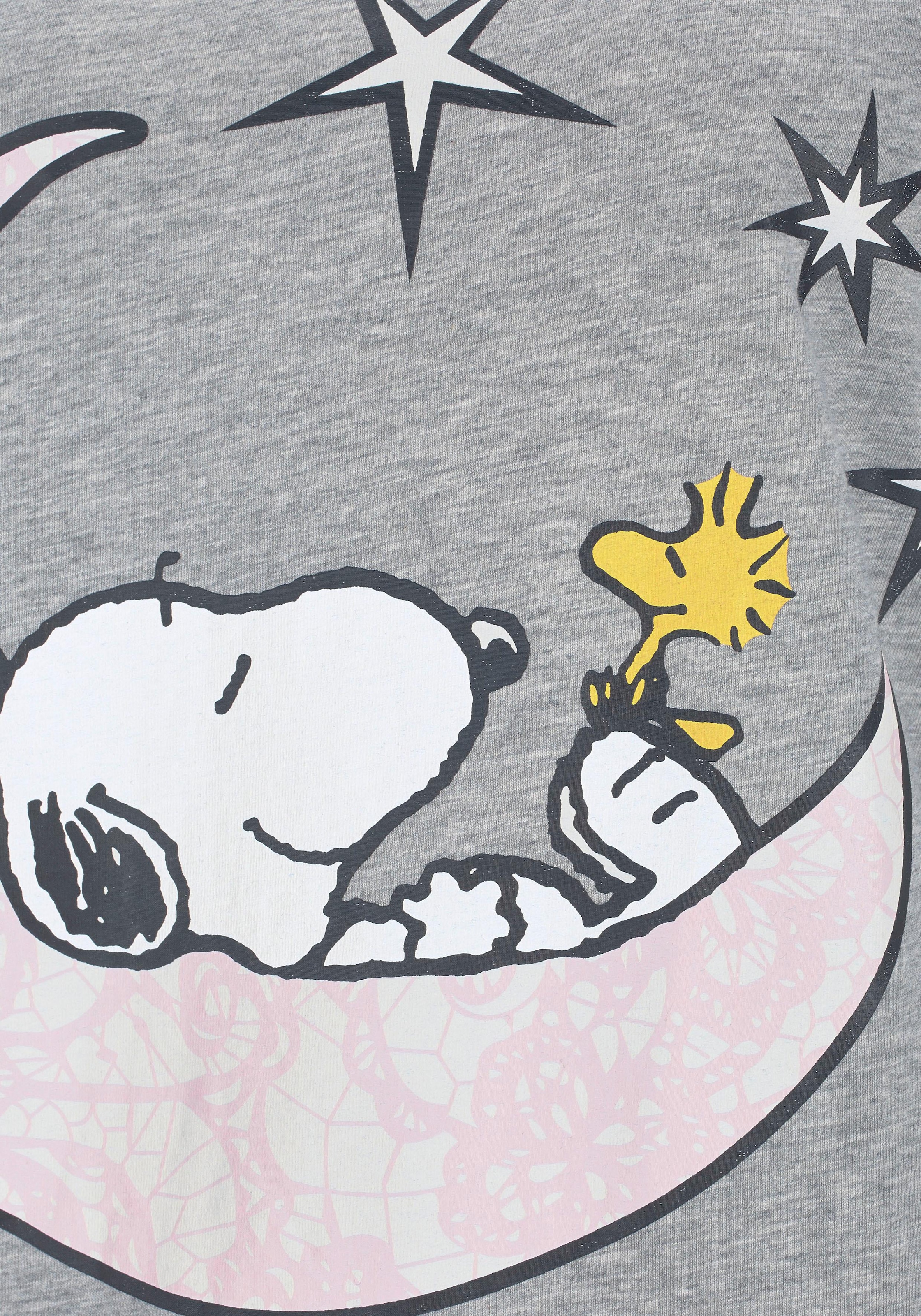 versandkostenfrei mit Nachthemd, Peanuts Snoopy-Print Kräuselsäumen und auf