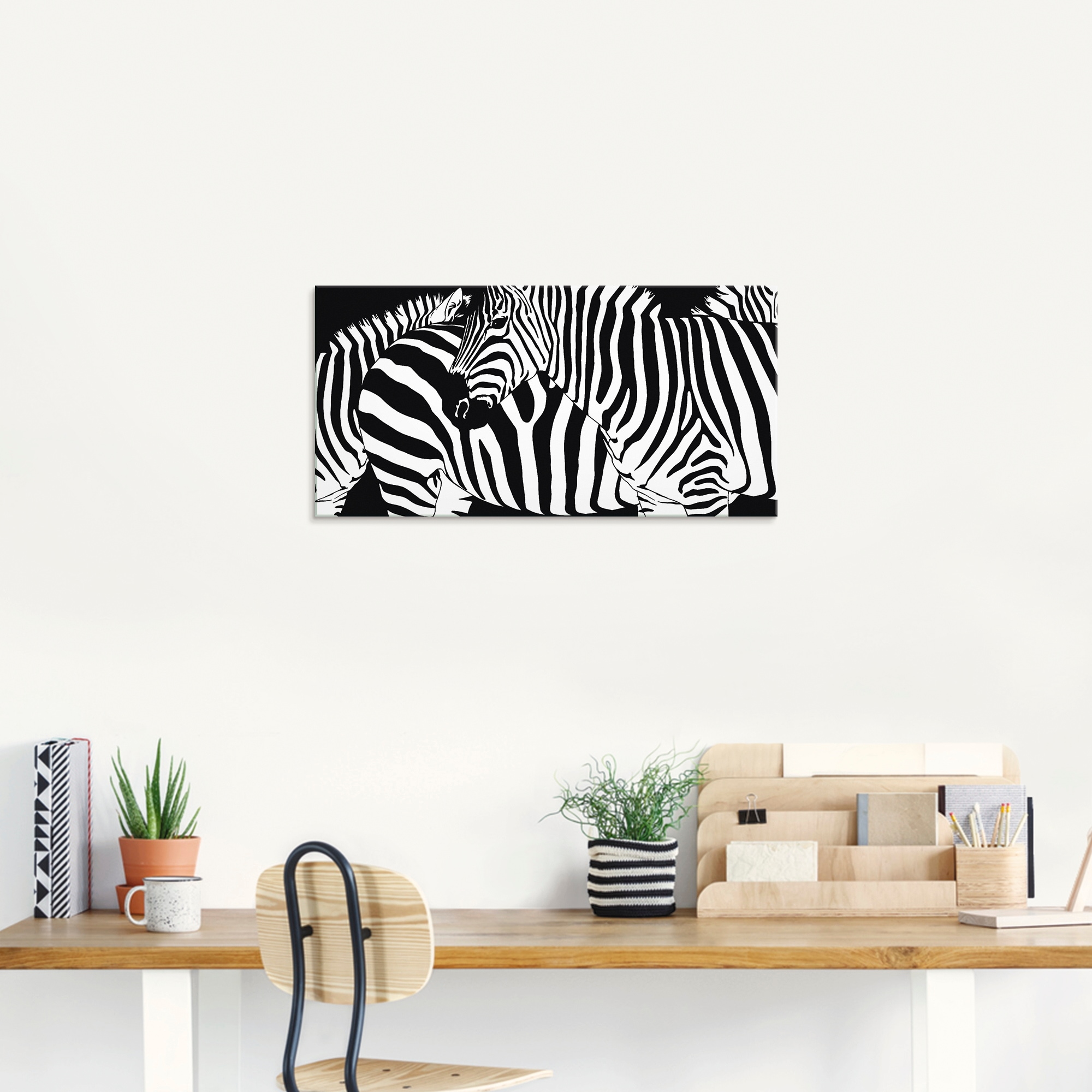 Artland Glasbild »Zebrastreifen«, Wildtiere, (1 St.), in verschiedenen Grössen