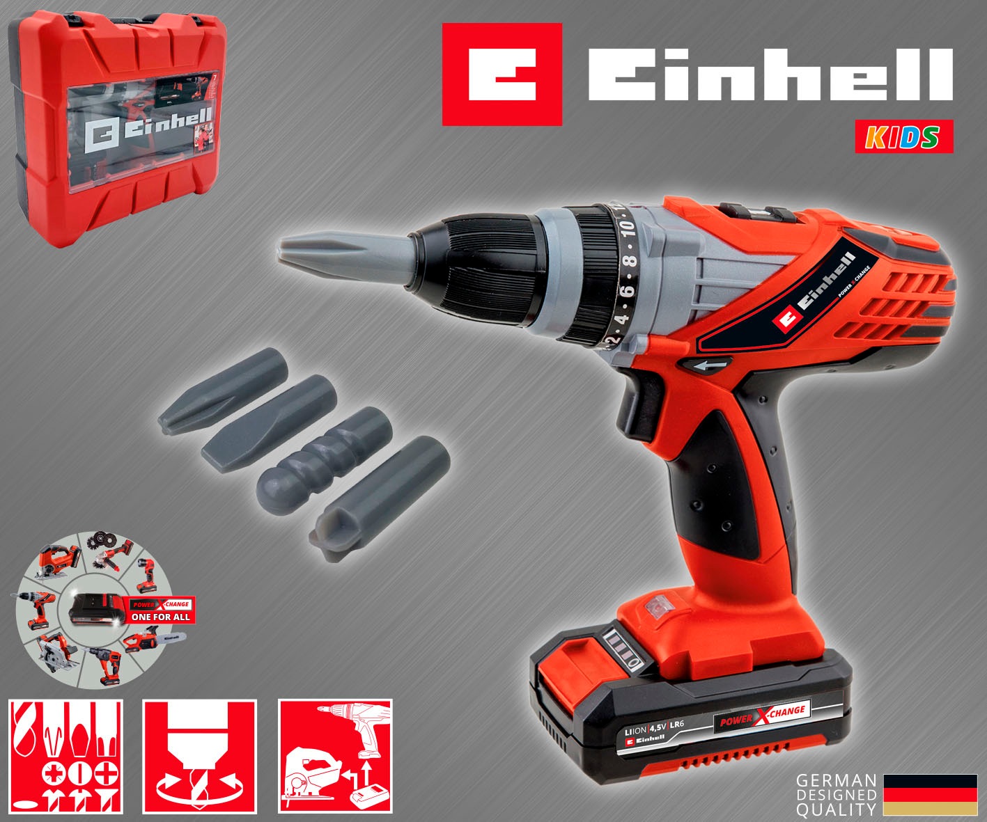 Happy People Kinder-Akkuschrauber »EINHELL Kids« im Koffer