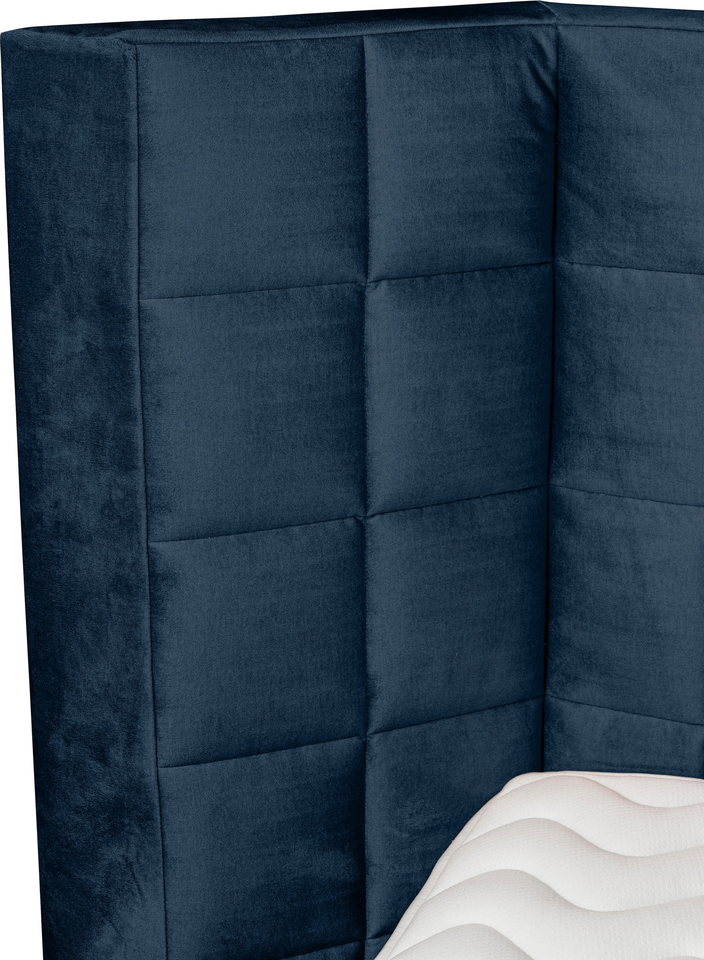 Home affaire Lit boxspring »Piazza« avec matelassage et tête de lit avec ailes latérales