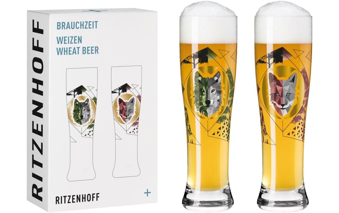 Ritzenhoff Bierglas »Brauchzeit No. 3 und 4 Sonja Eikler«, (2 tlg.)