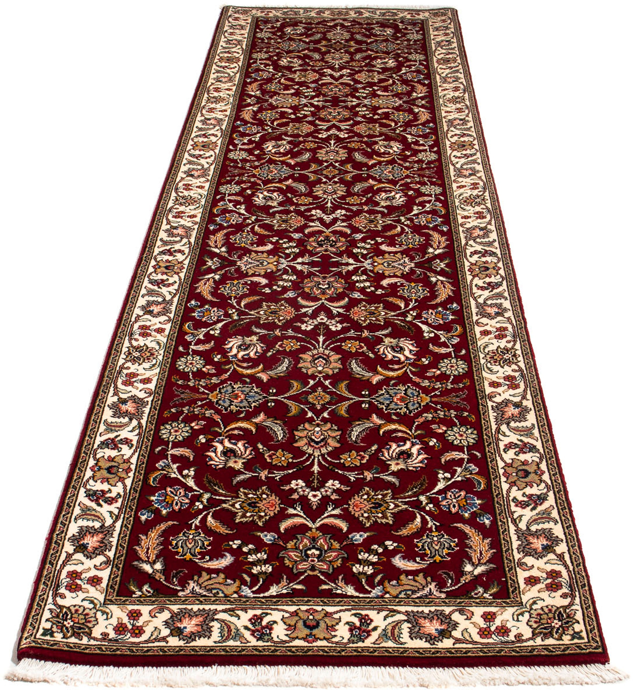 Image of morgenland Orientteppich »Perser - Täbriz - Royal - 322 x 85 cm - dunkelrot«, rechteckig, 7 mm Höhe, Wohnzimmer, Handgeknüpft, Einzelstück mit Zertifikat bei Ackermann Versand Schweiz