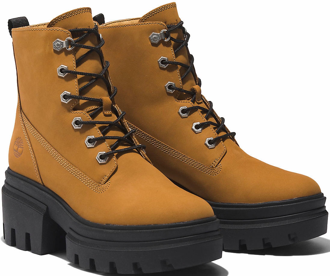 Timberland Schnürstiefelette »EVERLEIGH MID LACE UP BOOT«, Winterschuhe, Winterstiefel, Schnürboots, Winterboots