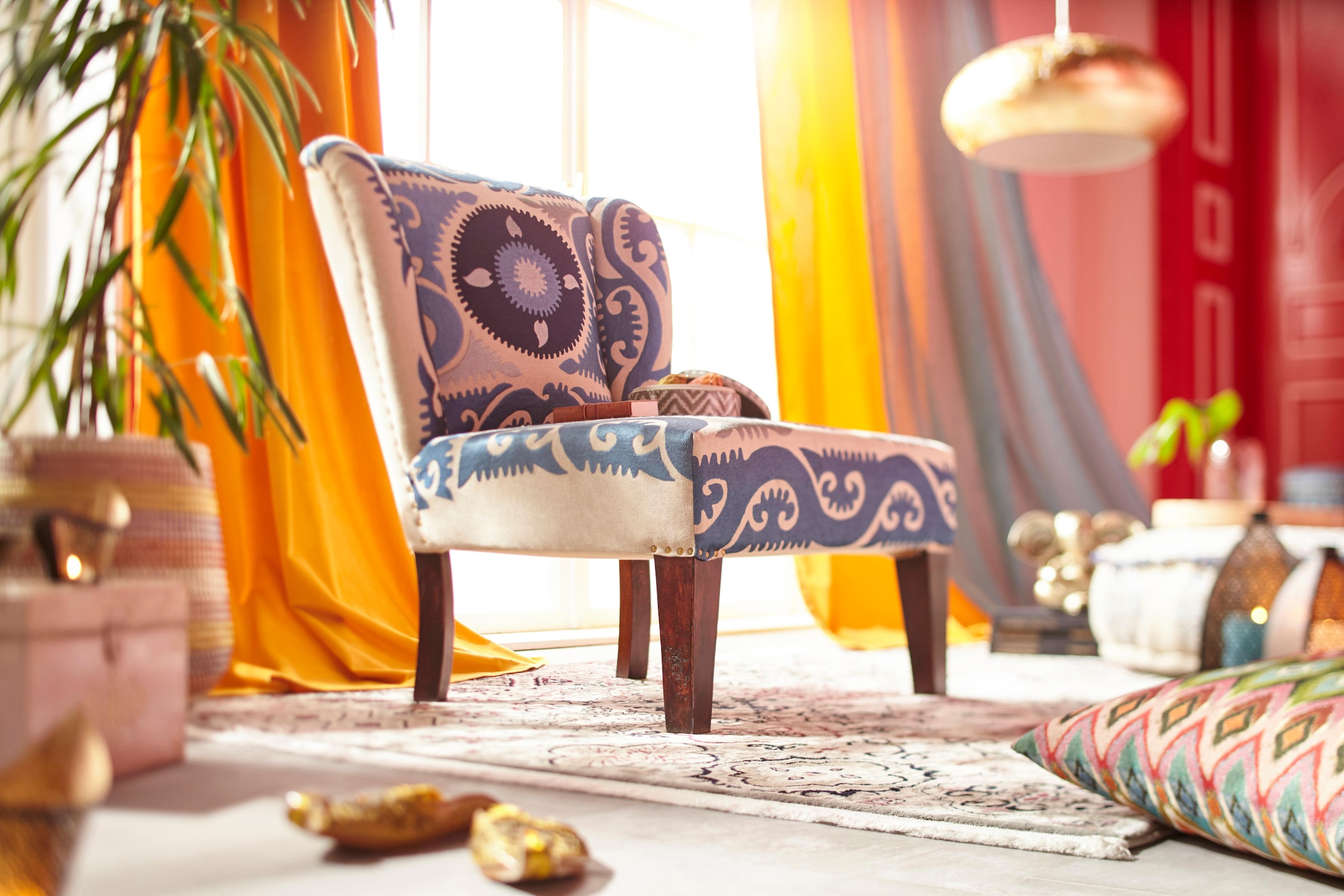 H.O.C.K. Coussin décoratif »Belma« im Bohème Style, Kissenhülle mit Füllung, 1 Stück