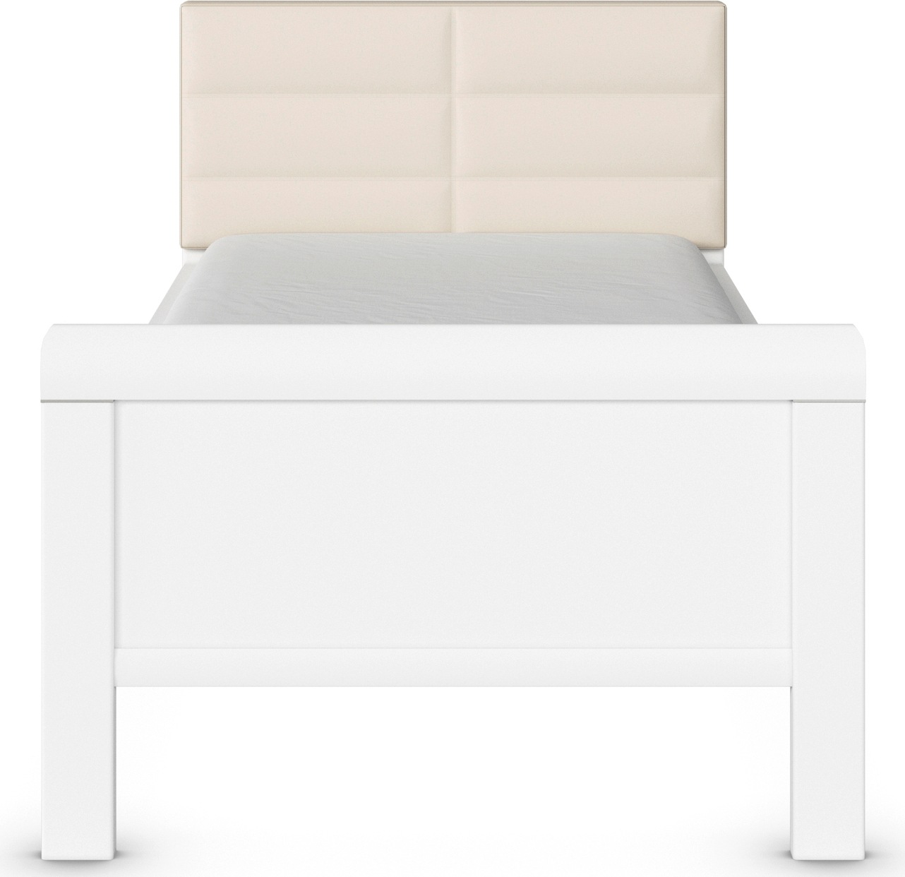 rauch Bett »Bett Einzelbett Stollenbett EVELYN« in Komforthöhe mit Polsterkopfteil in elegantem Stil MADE IN GERMANY