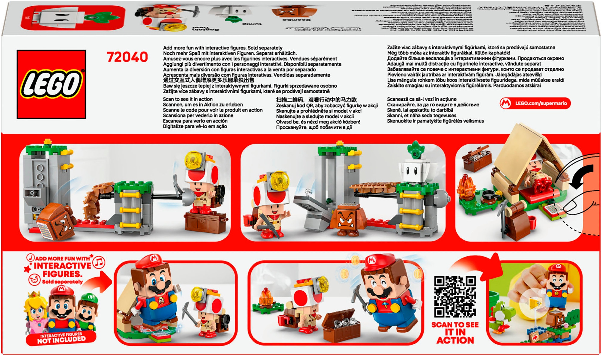 LEGO® Pions de construction »Kapitän Toad-Camp (72040), LEGO Super Mario« Made in Europe