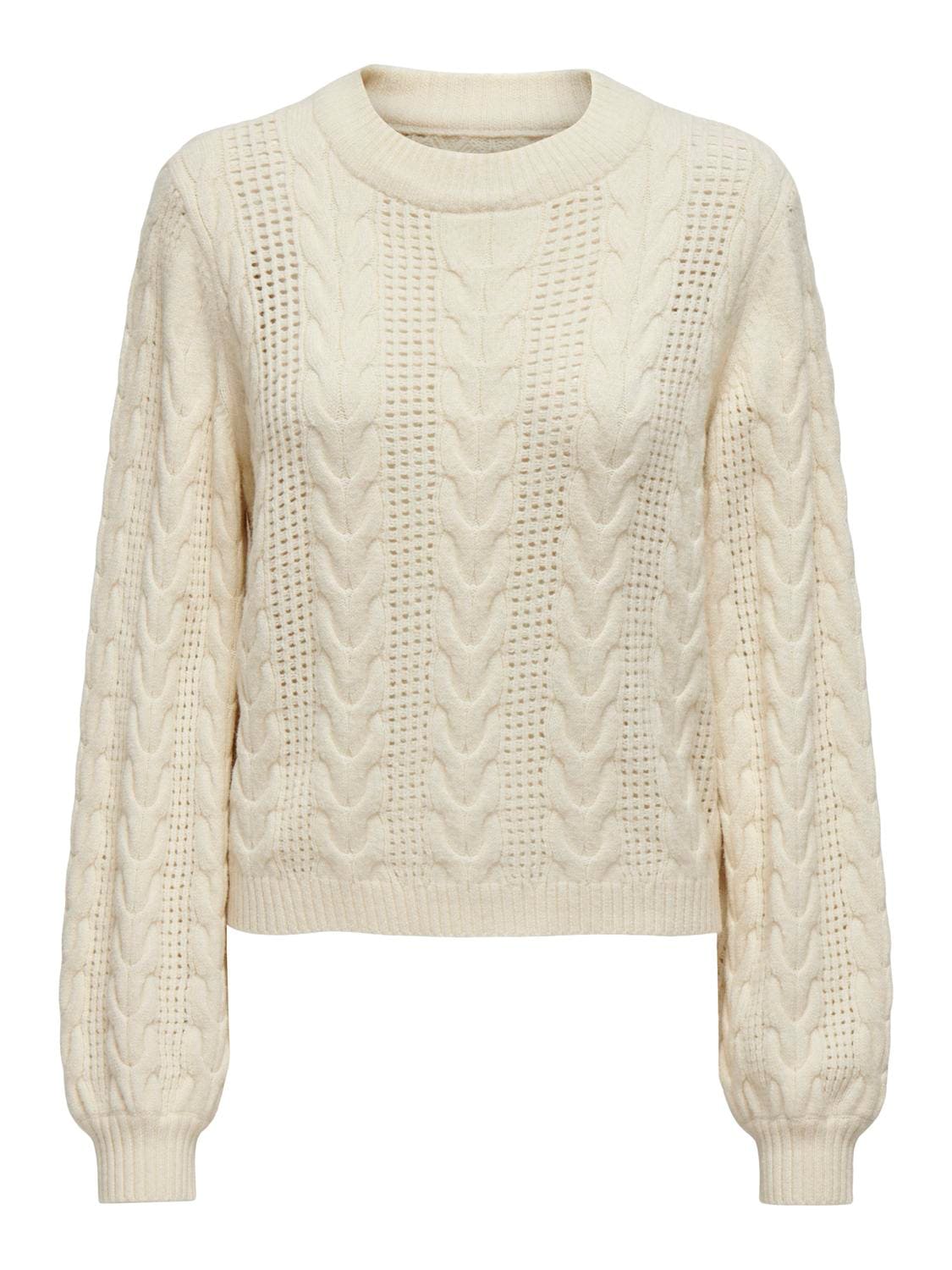 ONLY Rundhalspullover »ONLRUBINA LS CABLE O-NECK KNT NOOS«