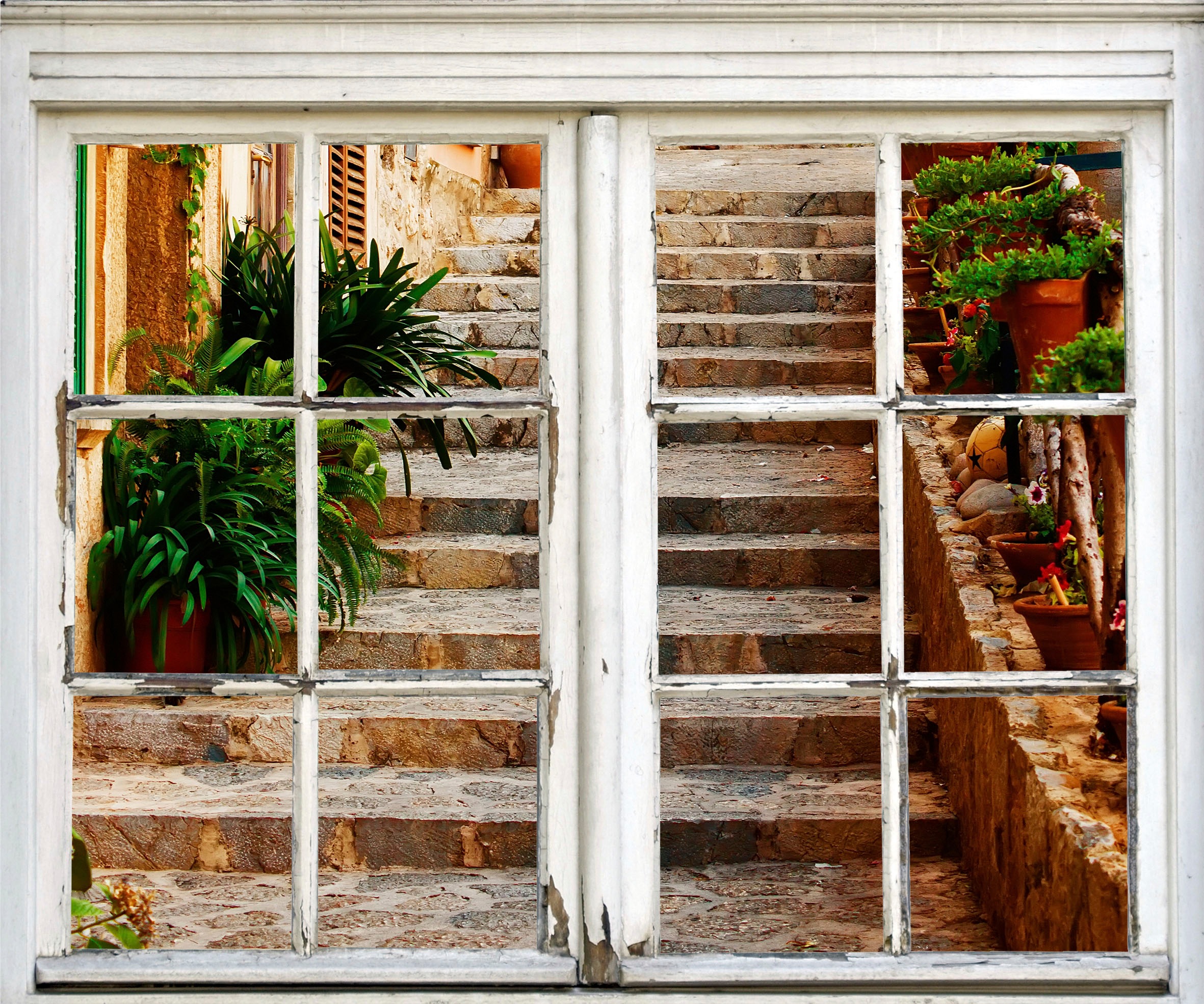 Image of queence Wandsticker "Treppe" Wandsticker, Wandbild, selbstklebend, Treppe