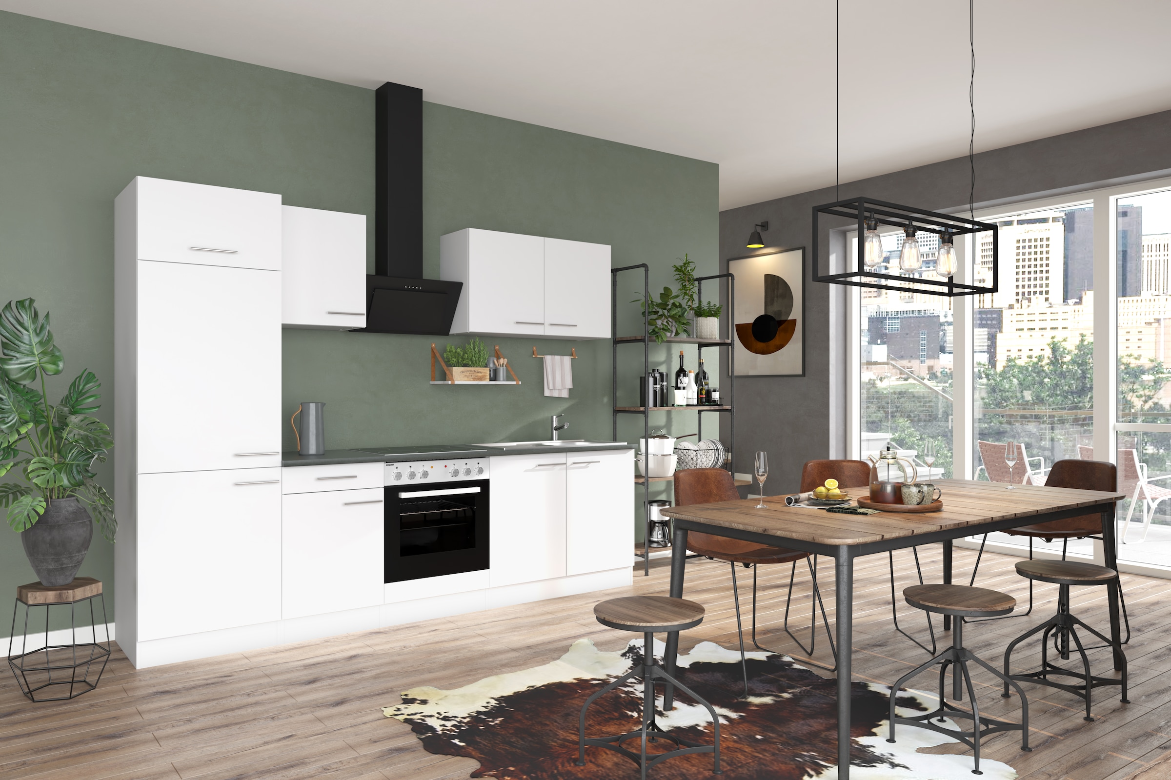 OPTIFIT Cuisine »Bella« Breite 210 cm, wahlweise mit E-Geräten