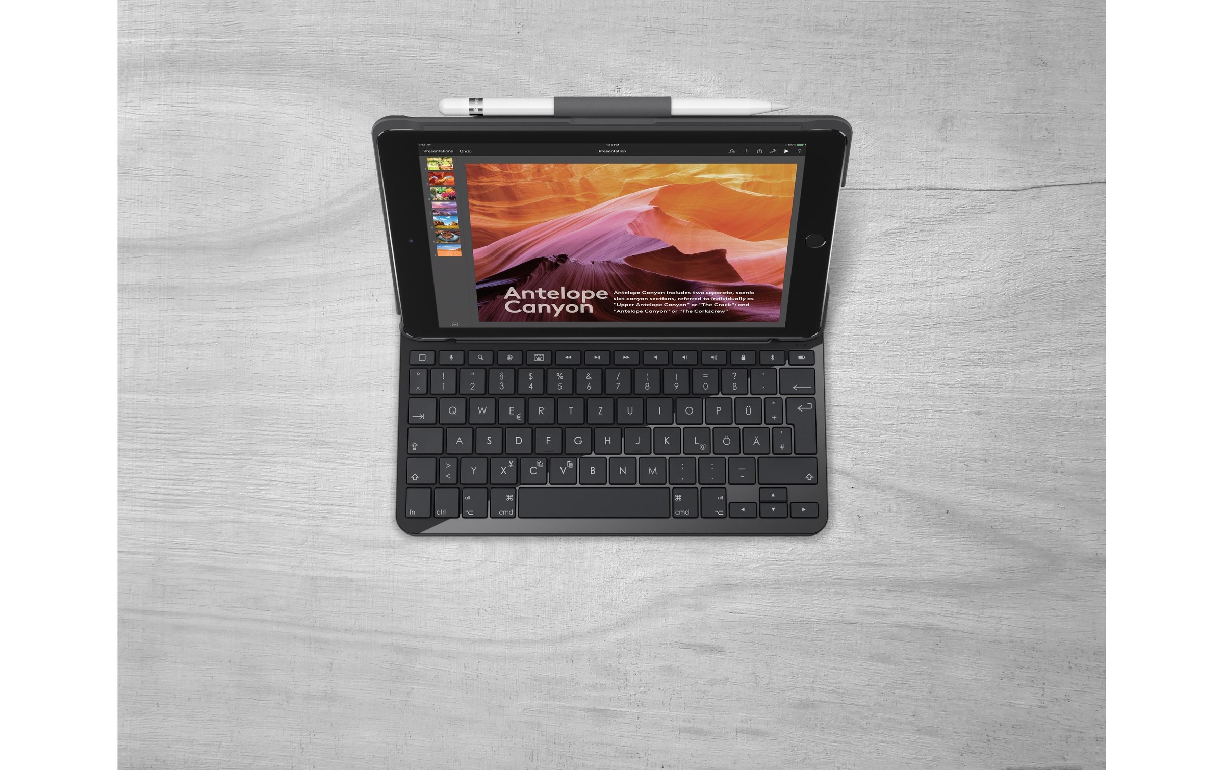 Logitech Tablet-Tastatur »Cover Slim Folio iPad 5th/6th Gen«
