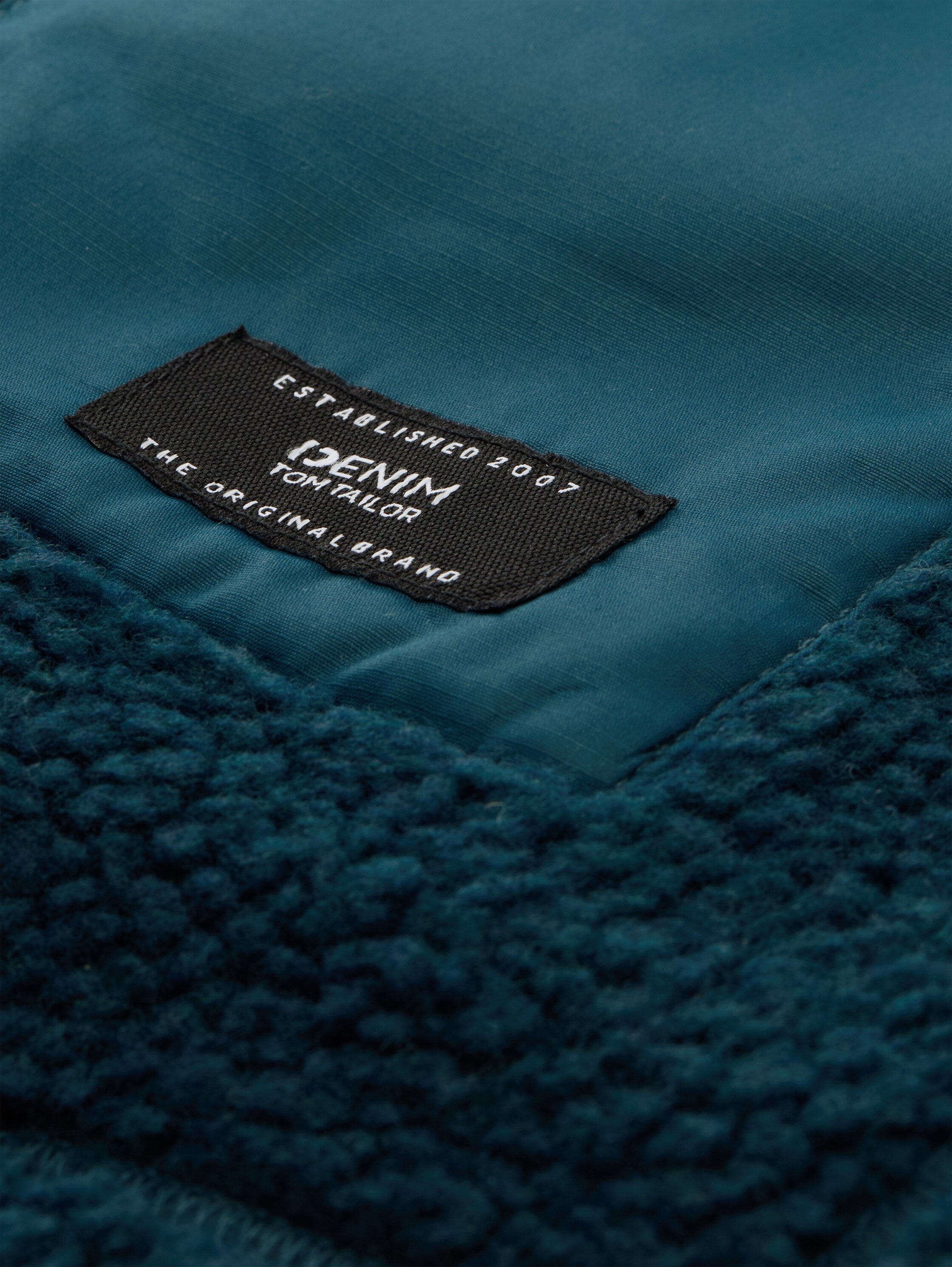 TOM TAILOR Denim Veste polaire mit Logo Stickerei