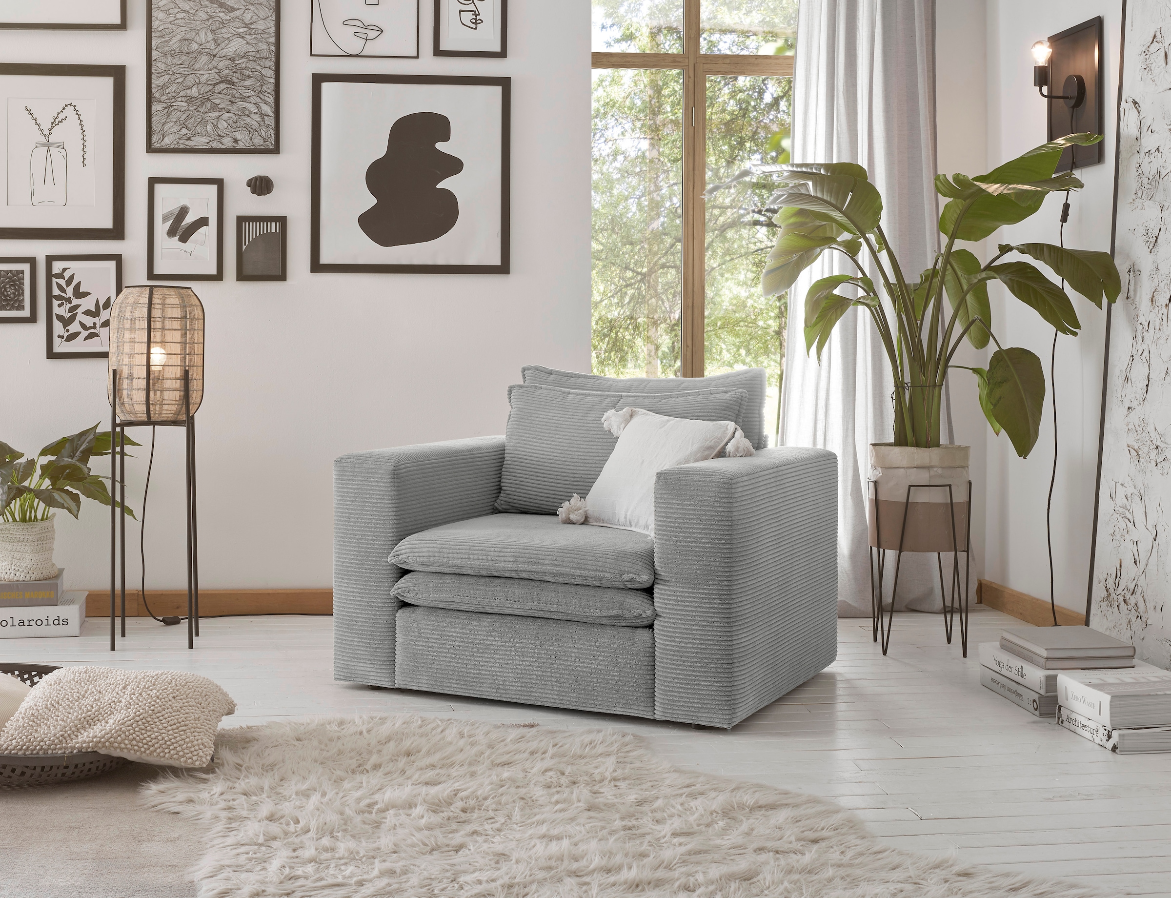 Home affaire Sessel »PIAGGE« Hochwertiger Cord- passend zur Serie PIAGGE