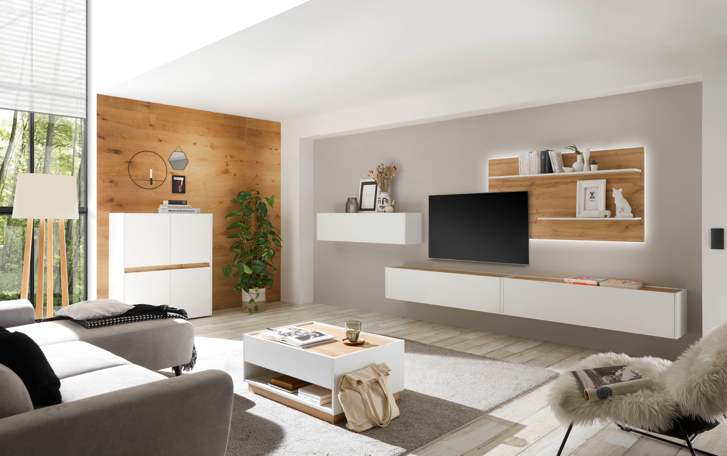 INOSIGN Wohnwand »City/Giron, moderne Anbauwand, Komplettset in vielen Farben verfügbar« Set, 4 Stk. tlg.