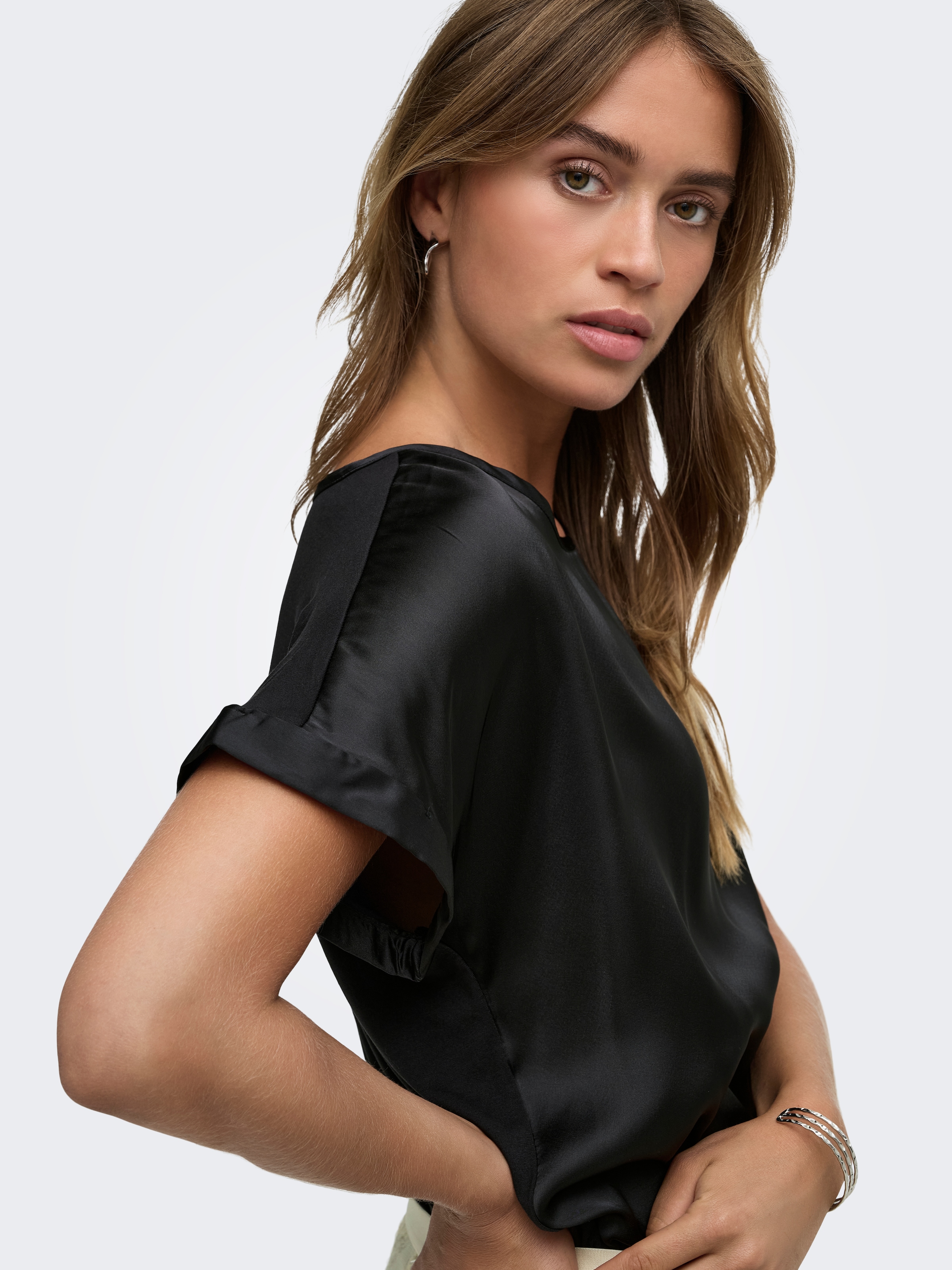 JDY Blouse à manches courtes »JDYFIFI S/S TOP  WVN NOOS« Polyester