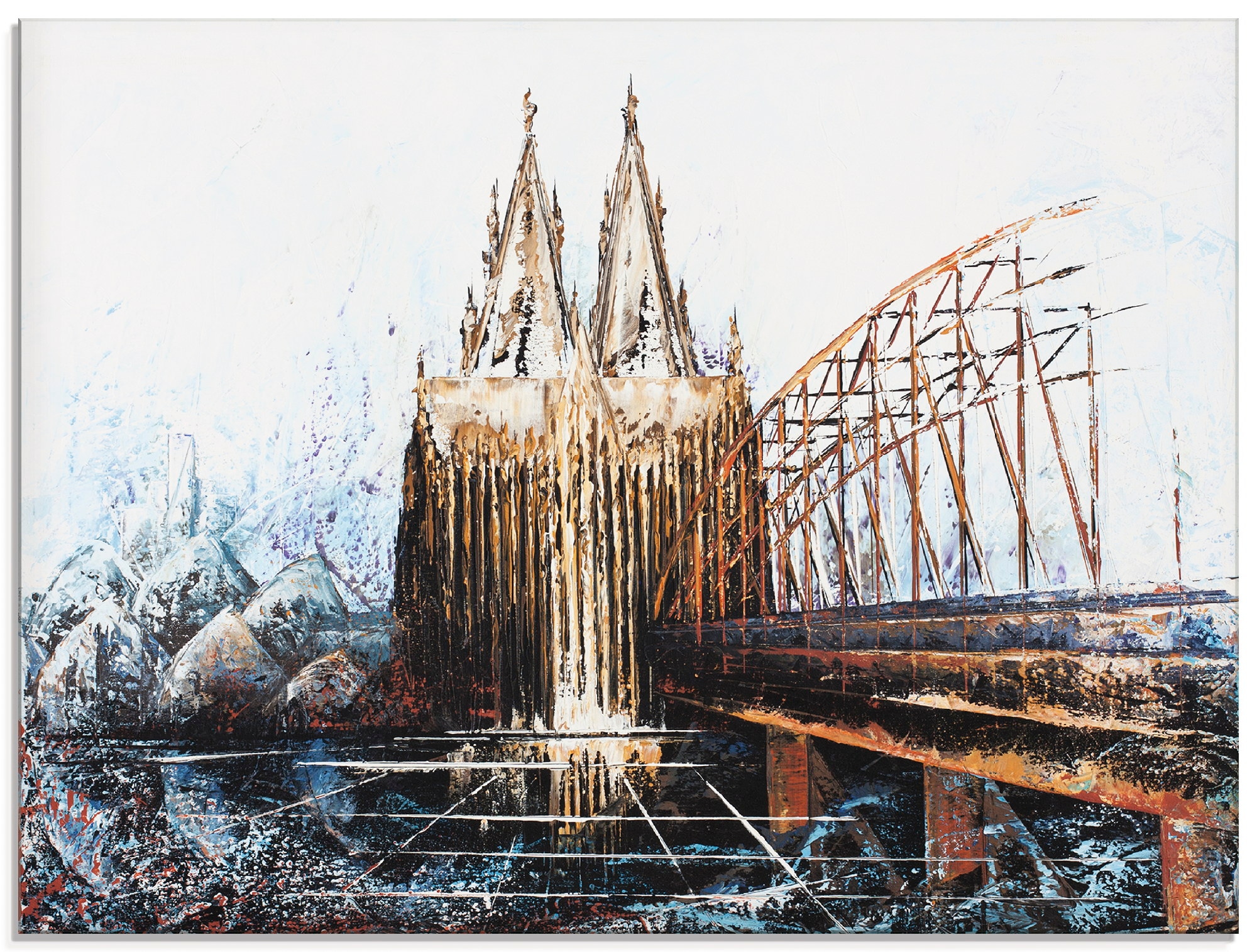 Image of Artland Glasbild "Köln Impression" Deutschland 1 Stk. tlg. in verschiedenen Grössen