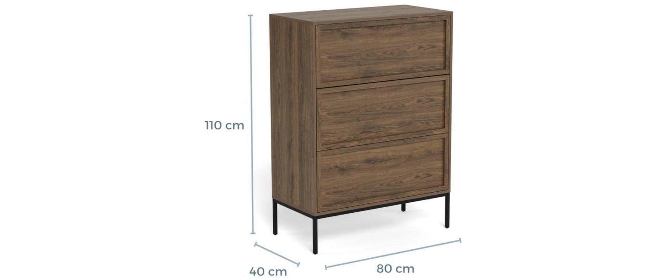 AC Design Kommode »Palmdale 80 x 40 x 110 cm«