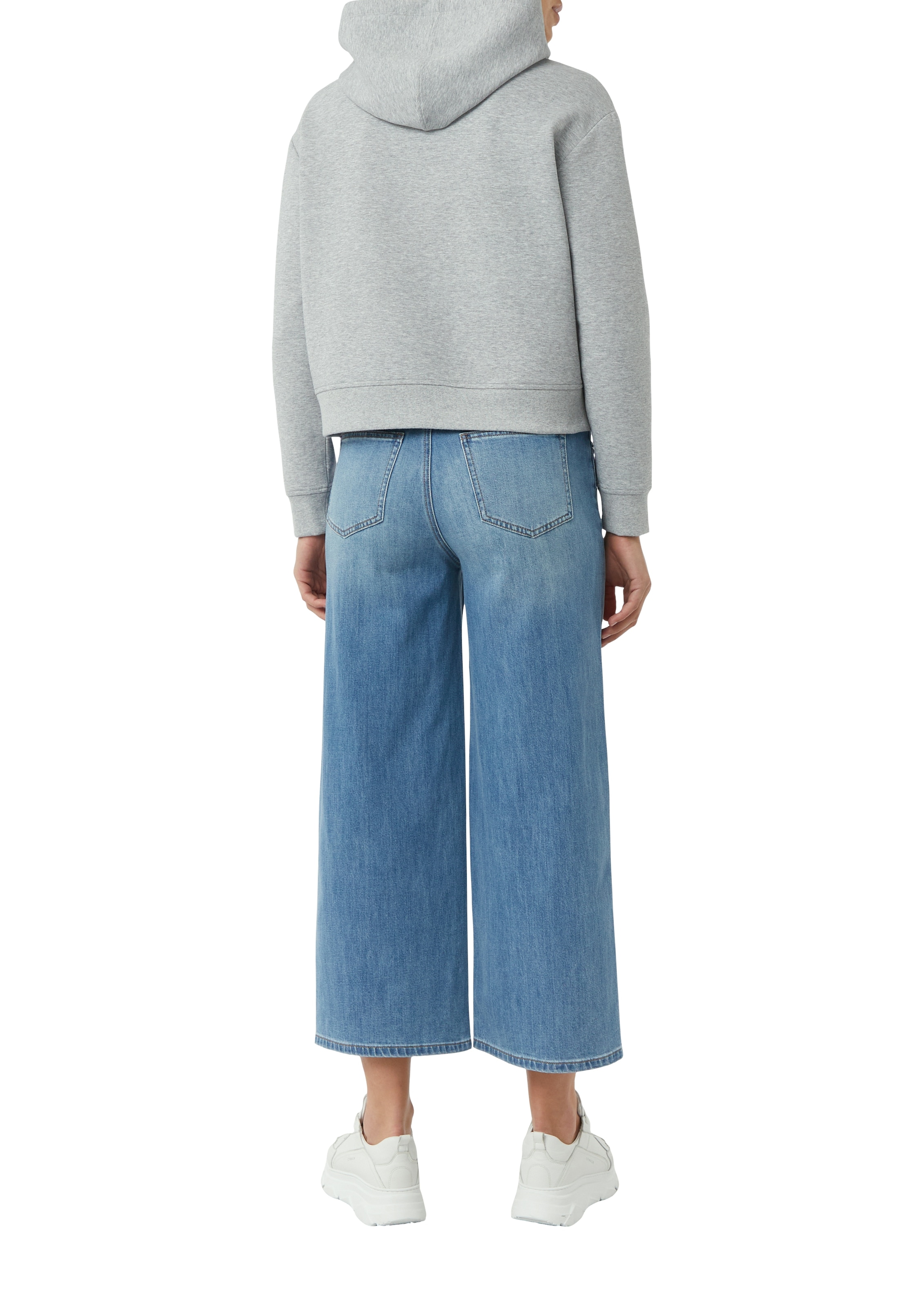 comma casual identity Kapuzensweatshirt, cropped, casual, mit Kapuze, Baumwollmischung