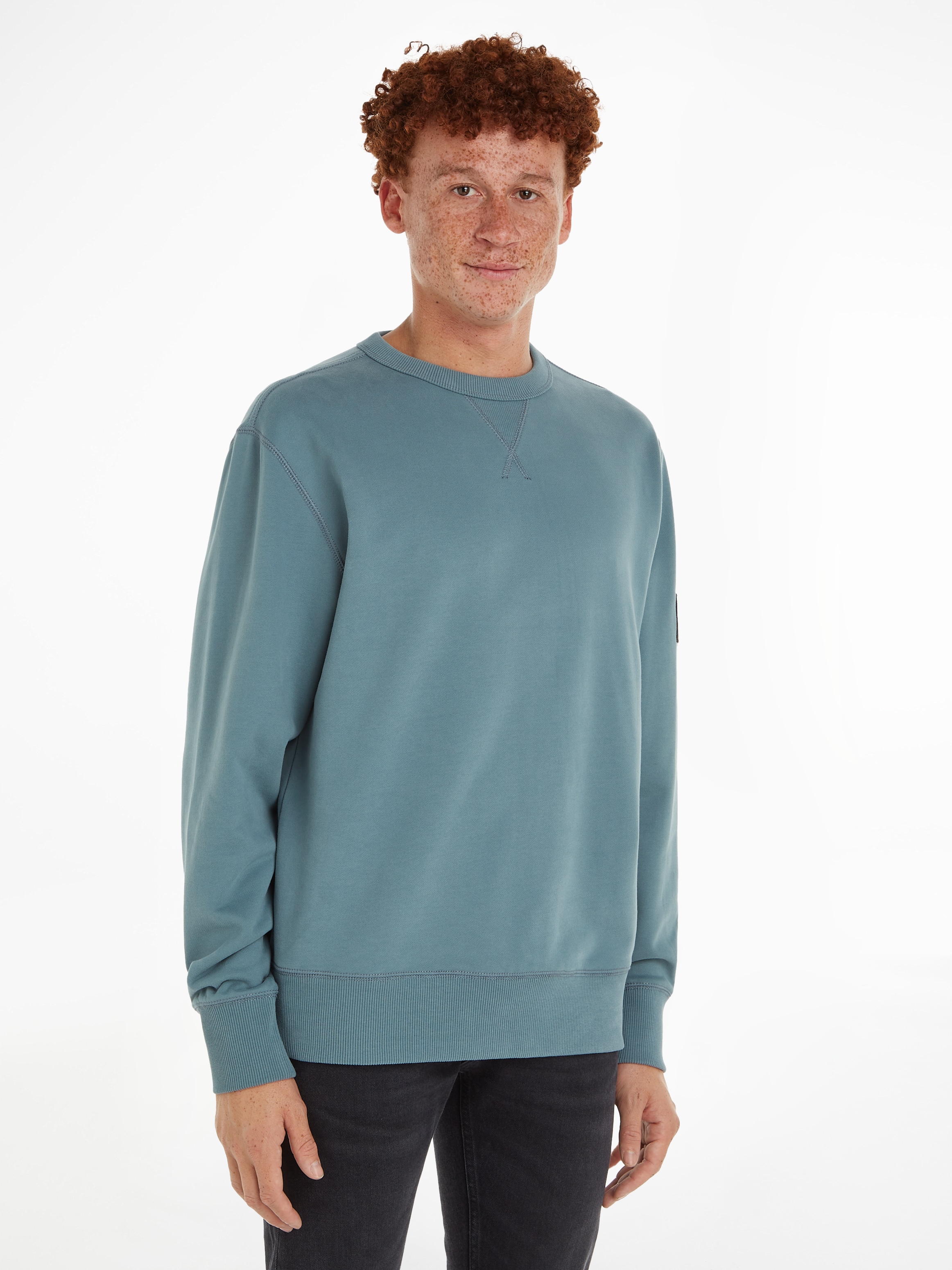 Calvin Klein Jeans Sweatshirt »BADGE CREW NECK«, mit Logopatch
