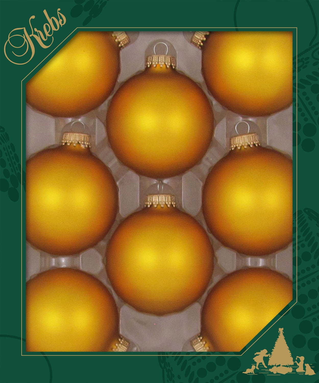 Krebs Glas Lauscha Weihnachtsbaumkugel »CBK83304, Weihnachtsdeko, Christbaumschmuck, Christbaumkugeln Glas«